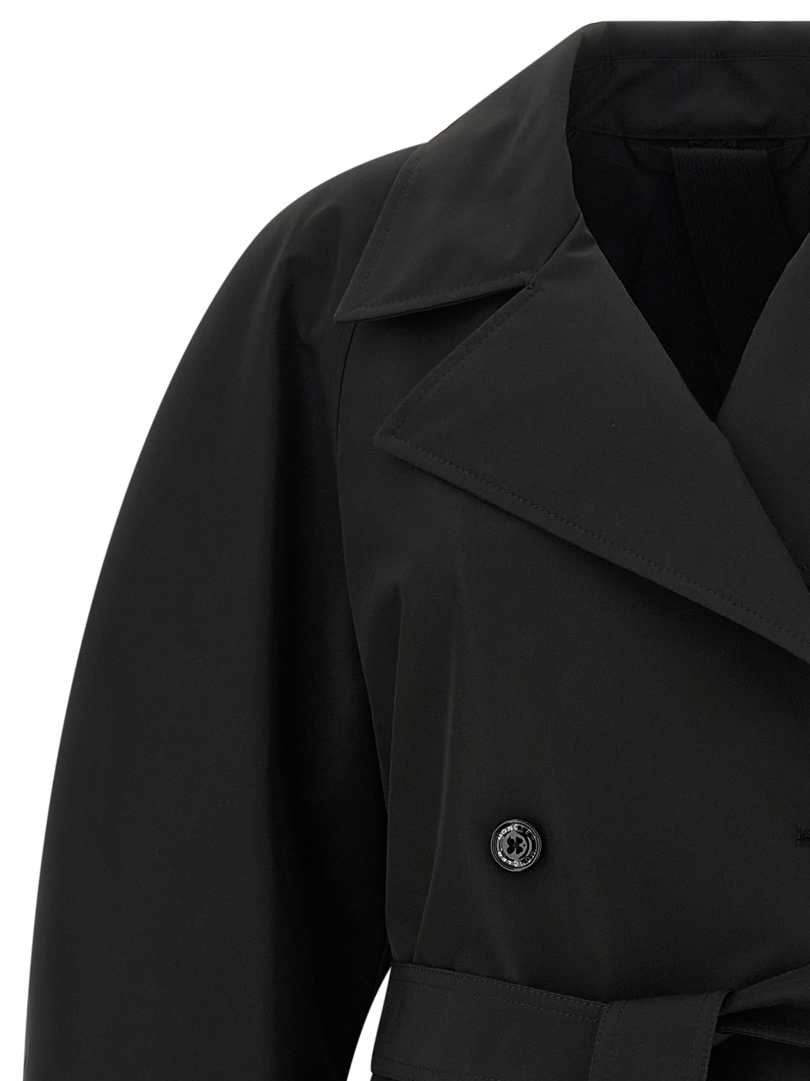 Moncler Genius X Ee72 By Edward Enninful Zake Long Trench Coat In Black