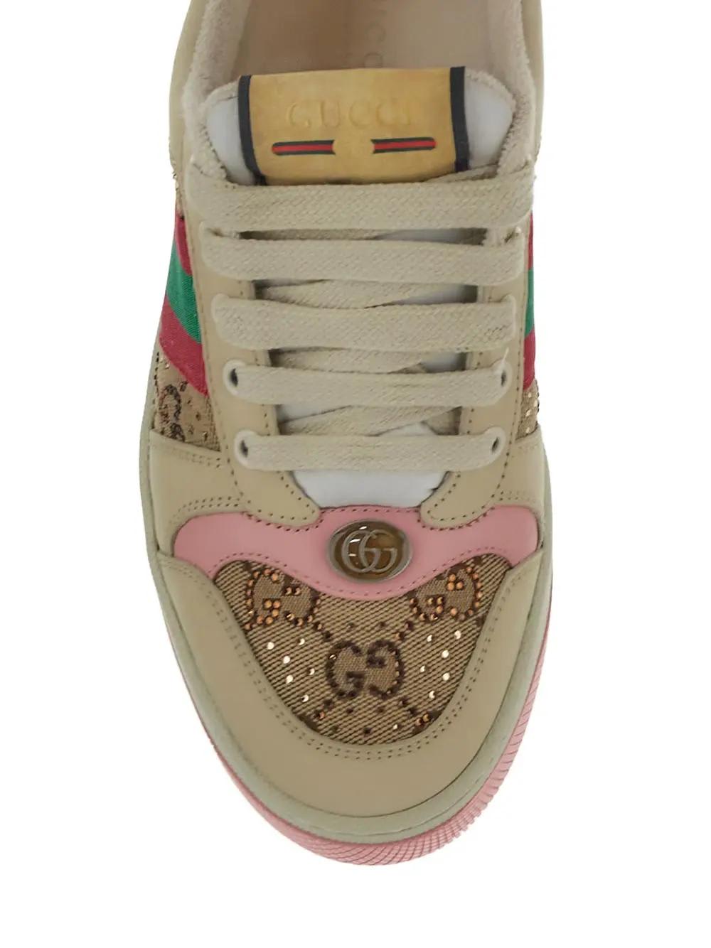 Shop Gucci Gg Canvas Sneakers In Pink