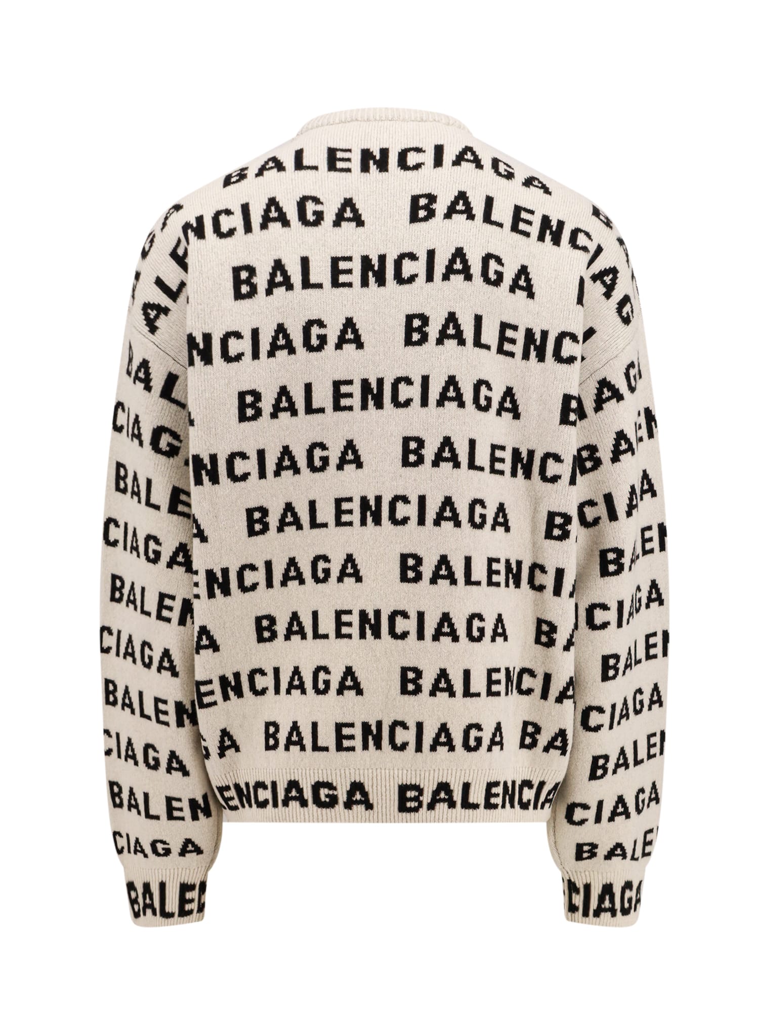 Shop Balenciaga Sweater In White