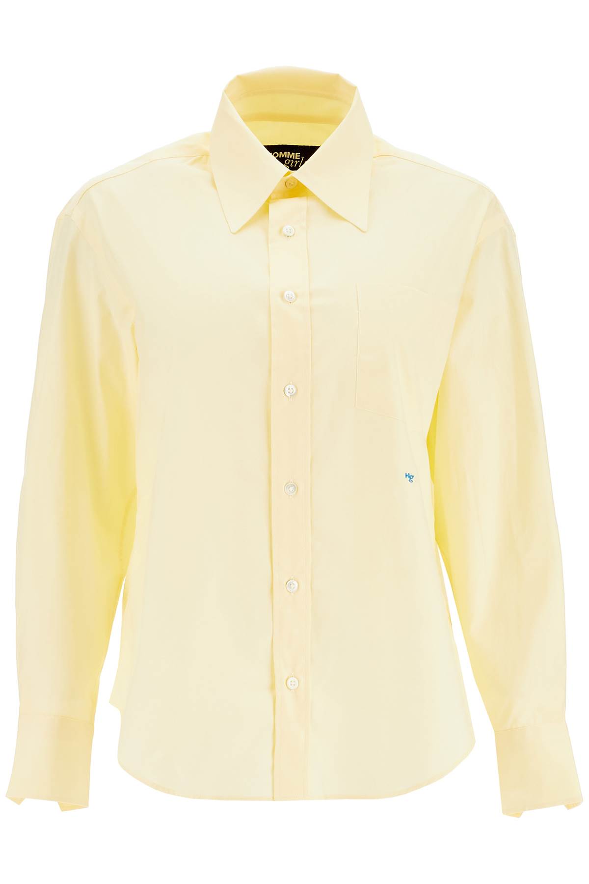 Pale Yellow Cotton 70s Style Womens Shirt