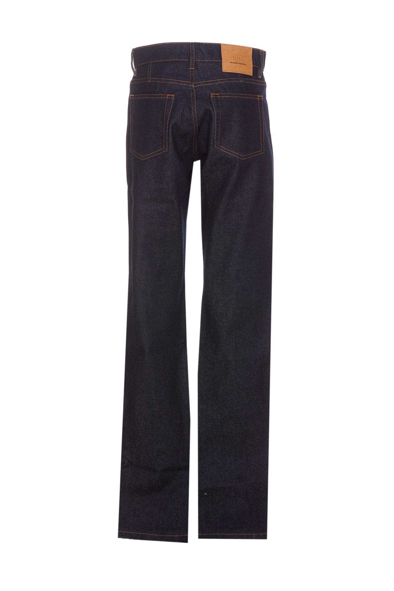 Shop Ami Alexandre Mattiussi Classic Fit Jeans In Blue