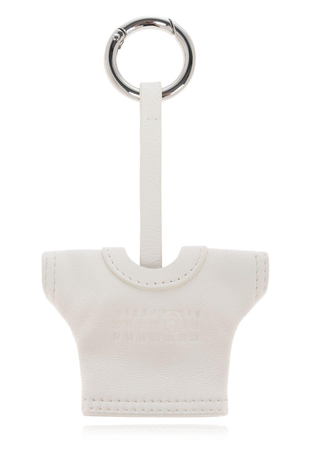 Mm6 Maison Margiela T-shirt Keychain In White