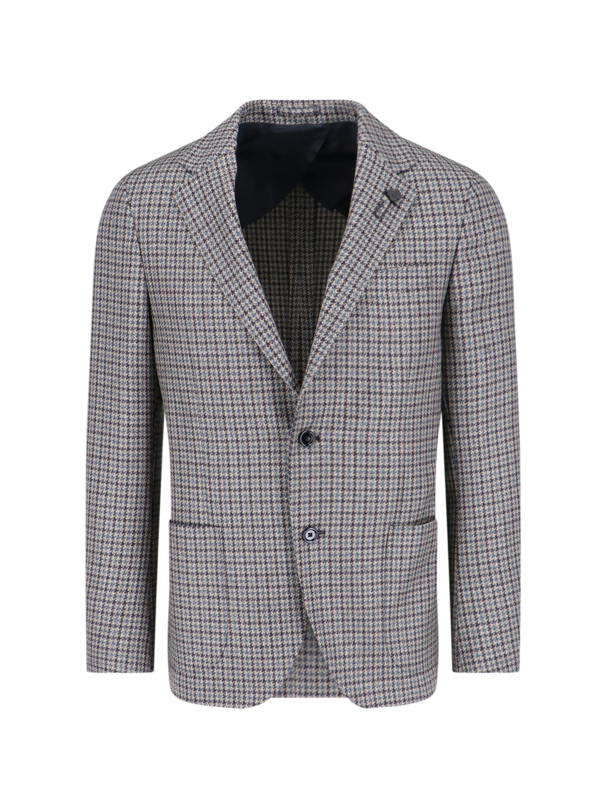 Shop Lardini Single-breasted Blazer In Beige