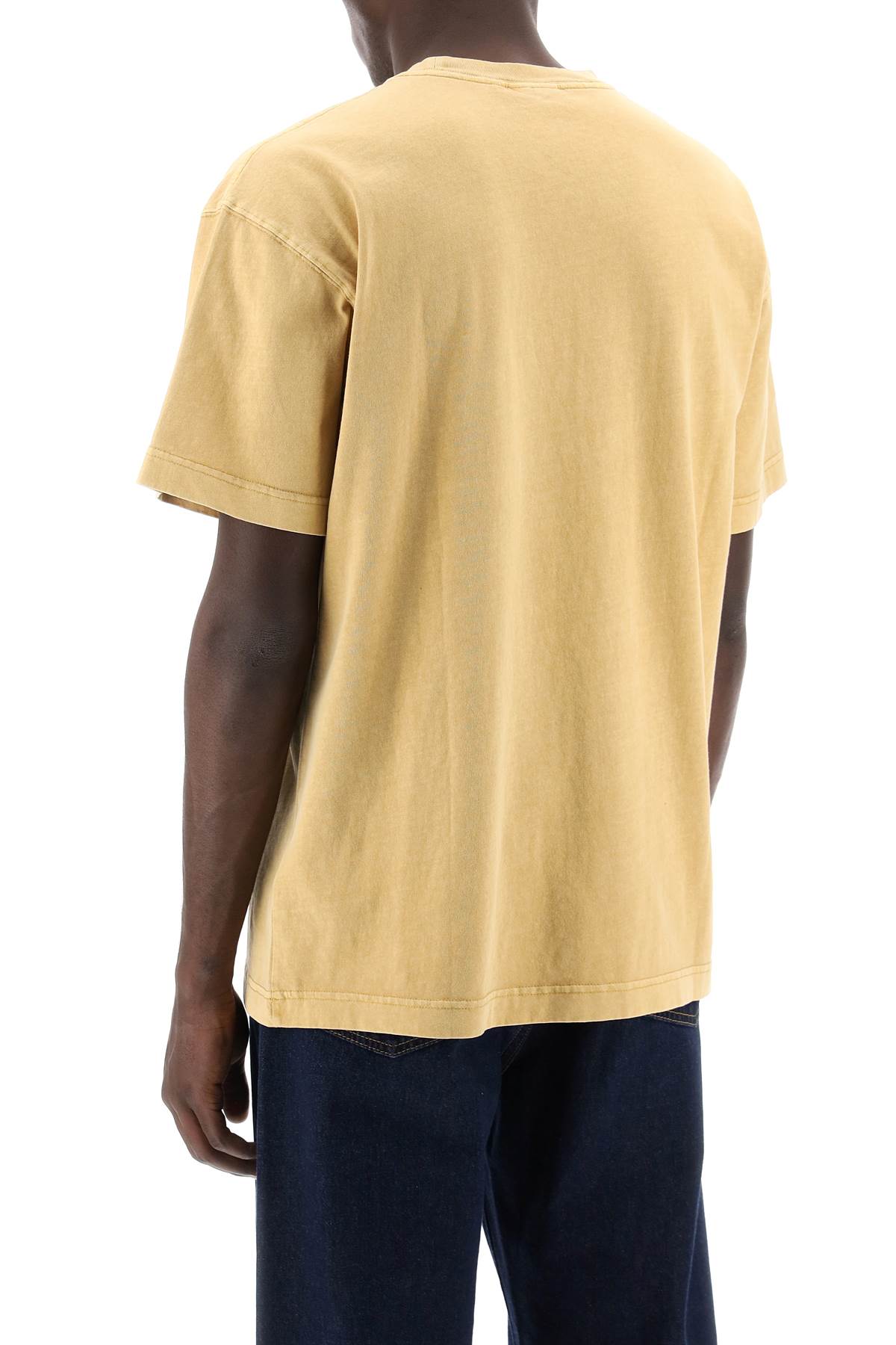 Shop Carhartt Nelson T-shirt In Bourbon (yellow)