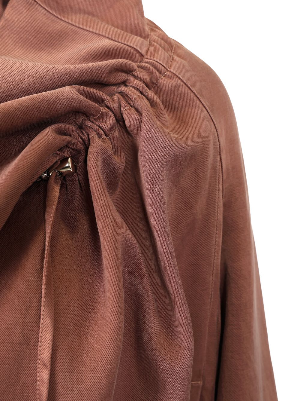 Dries Van Noten Blouson Cocoon Jacket In Taupe