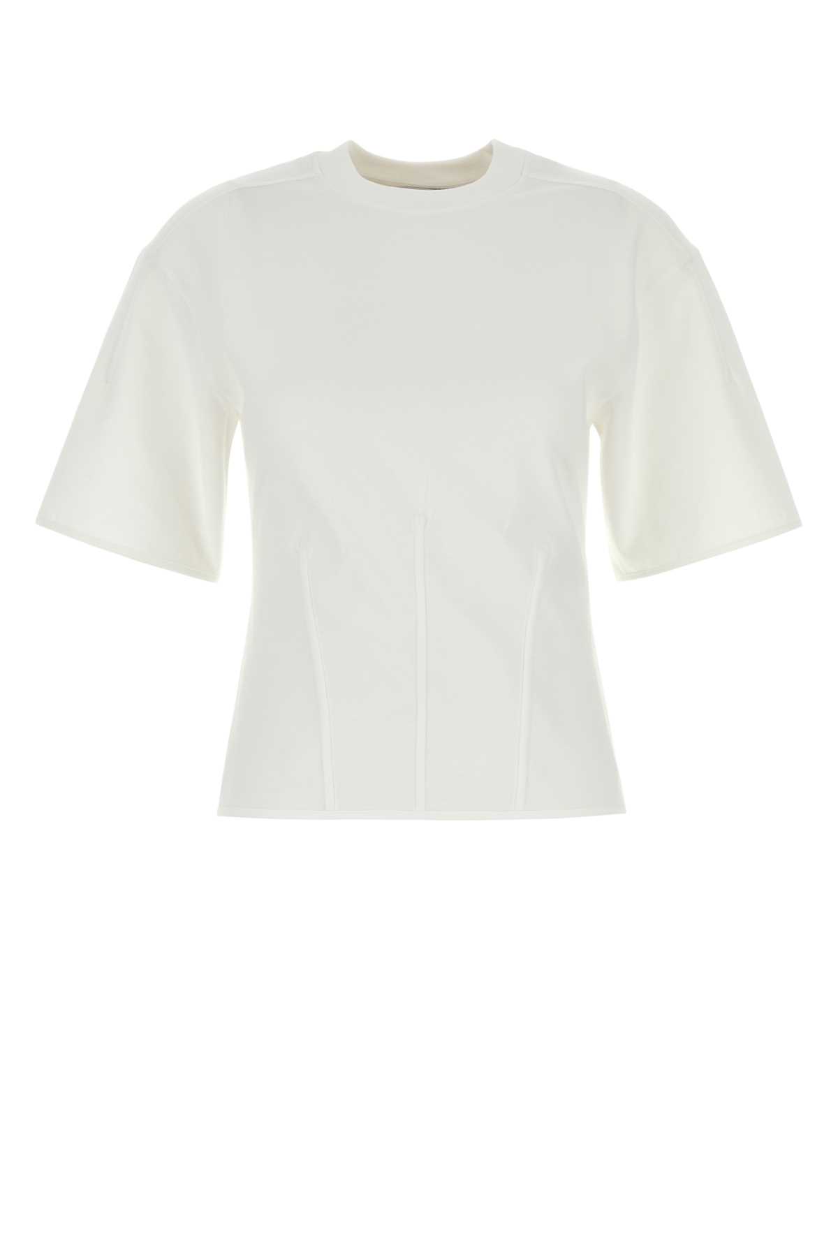 Alexander Mcqueen White Stretch Cotton T-shirt