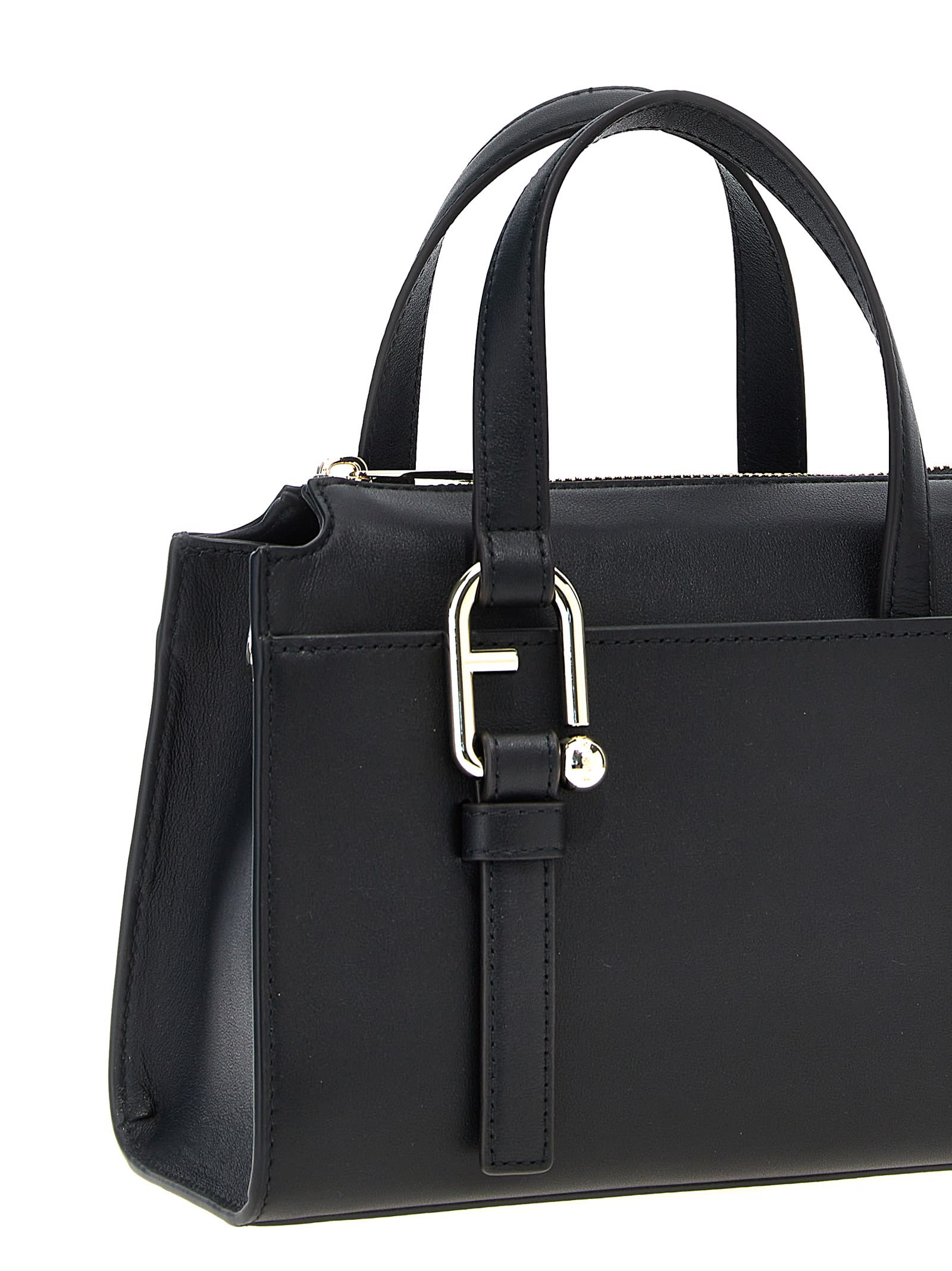 Furla Nuvola Boston S Handbag In Black