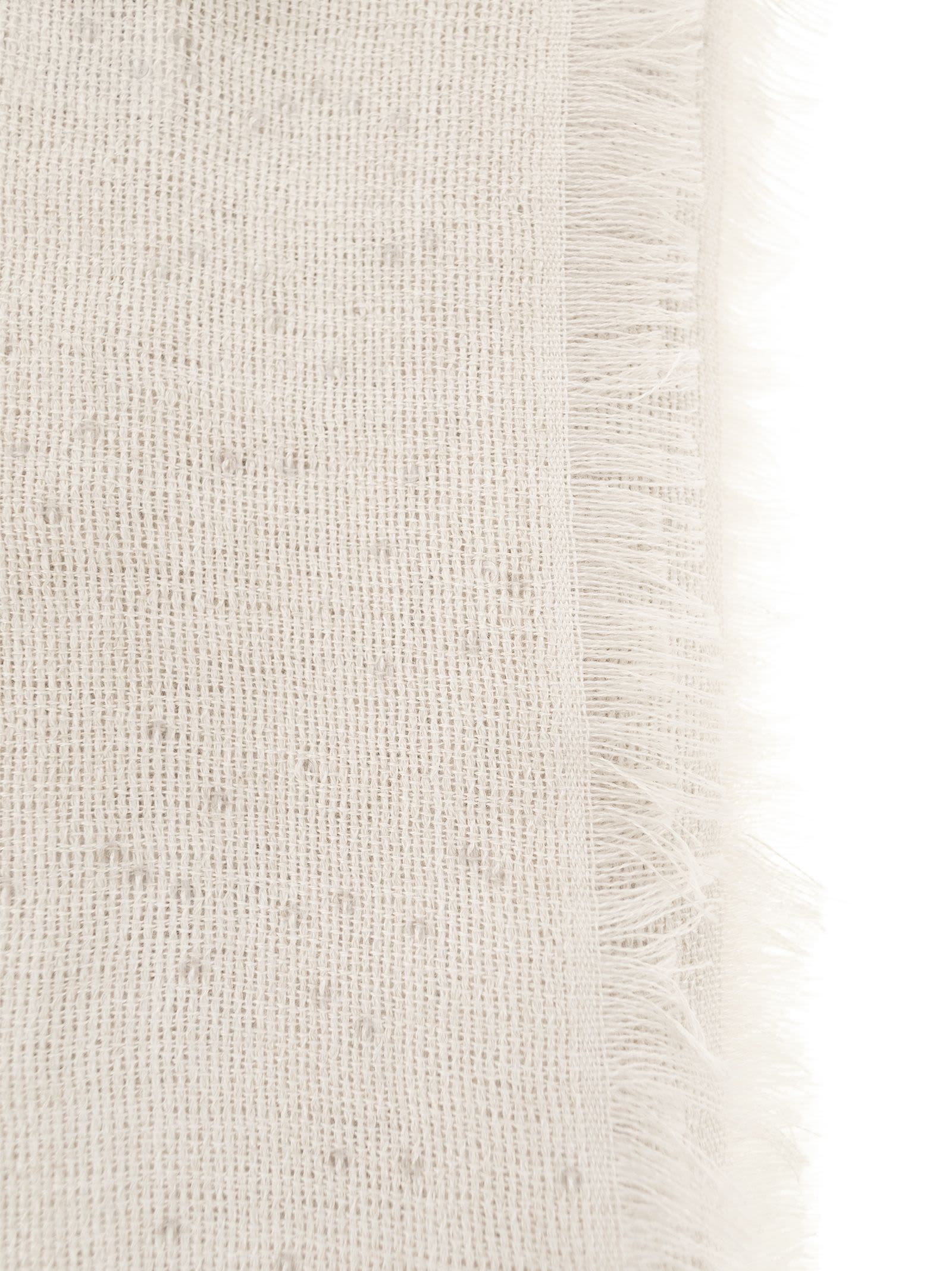 Shop Brunello Cucinelli Diamond Cashmere And Silk Scarf In Pearl