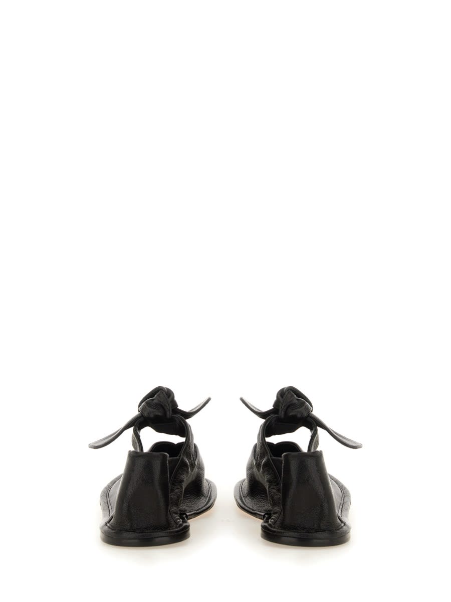 Hereu Women Shoe Llasada Crinkled In Black