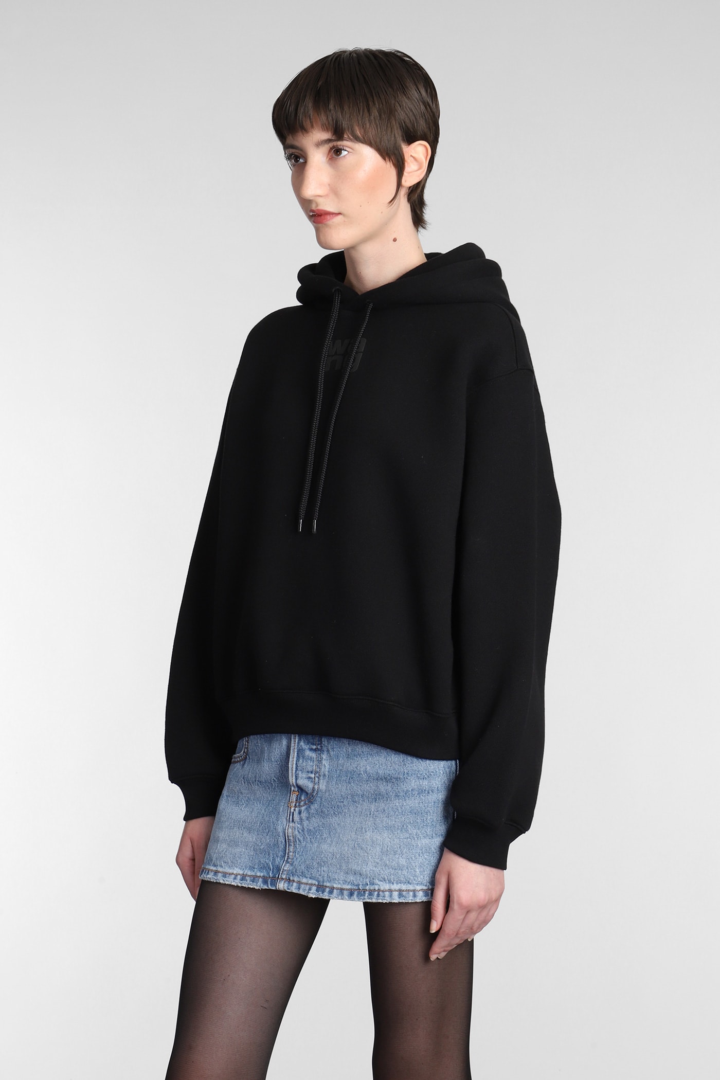 Alexander Wang T Essential Sweatshirt In Black