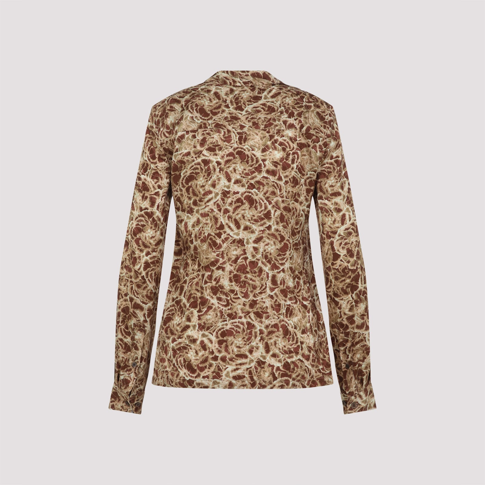 Shop Dries Van Noten Colla Shirt In Camel