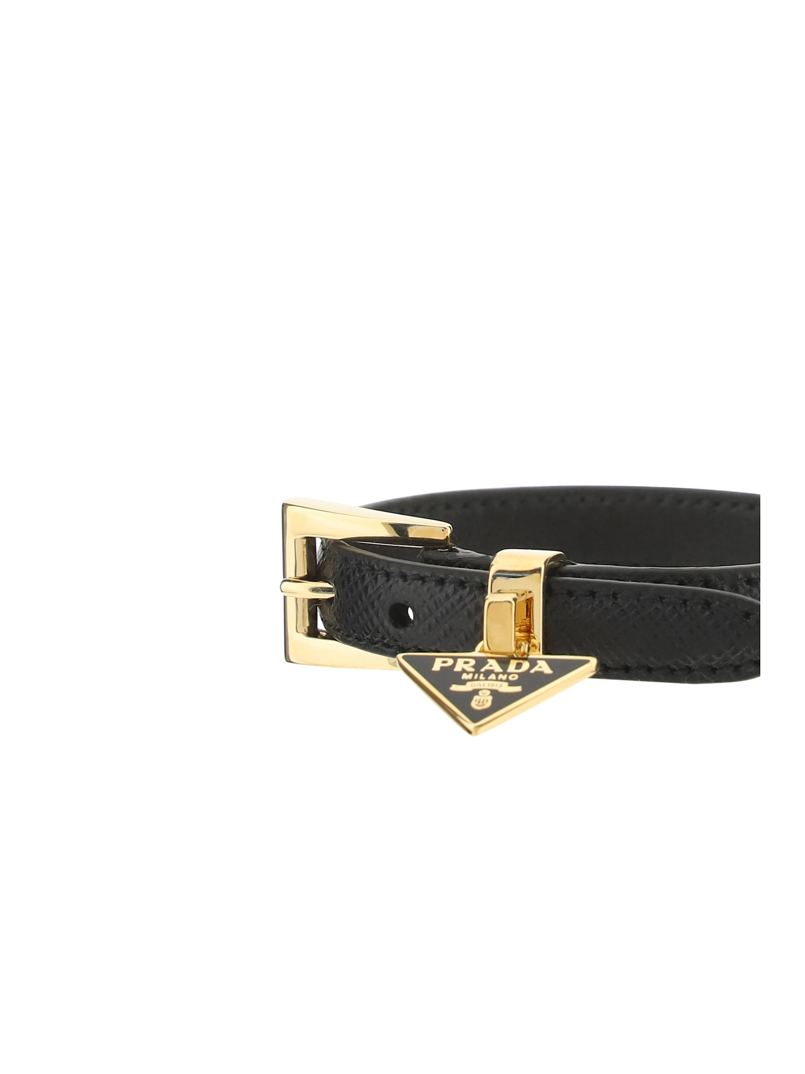 Shop Prada Bracelet In Nero