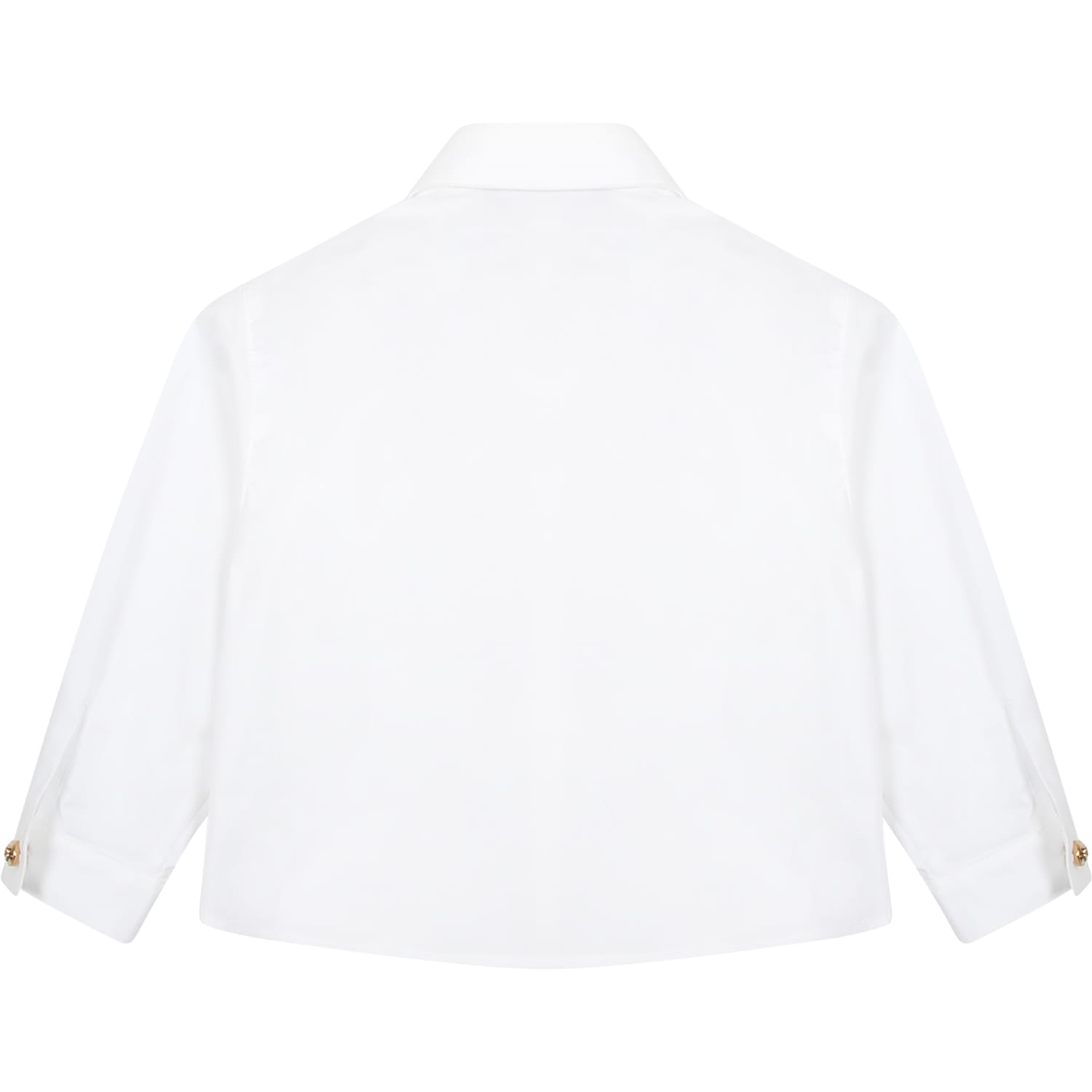 Shop Versace White Shirt For Baby Boy With Iconic Medusa