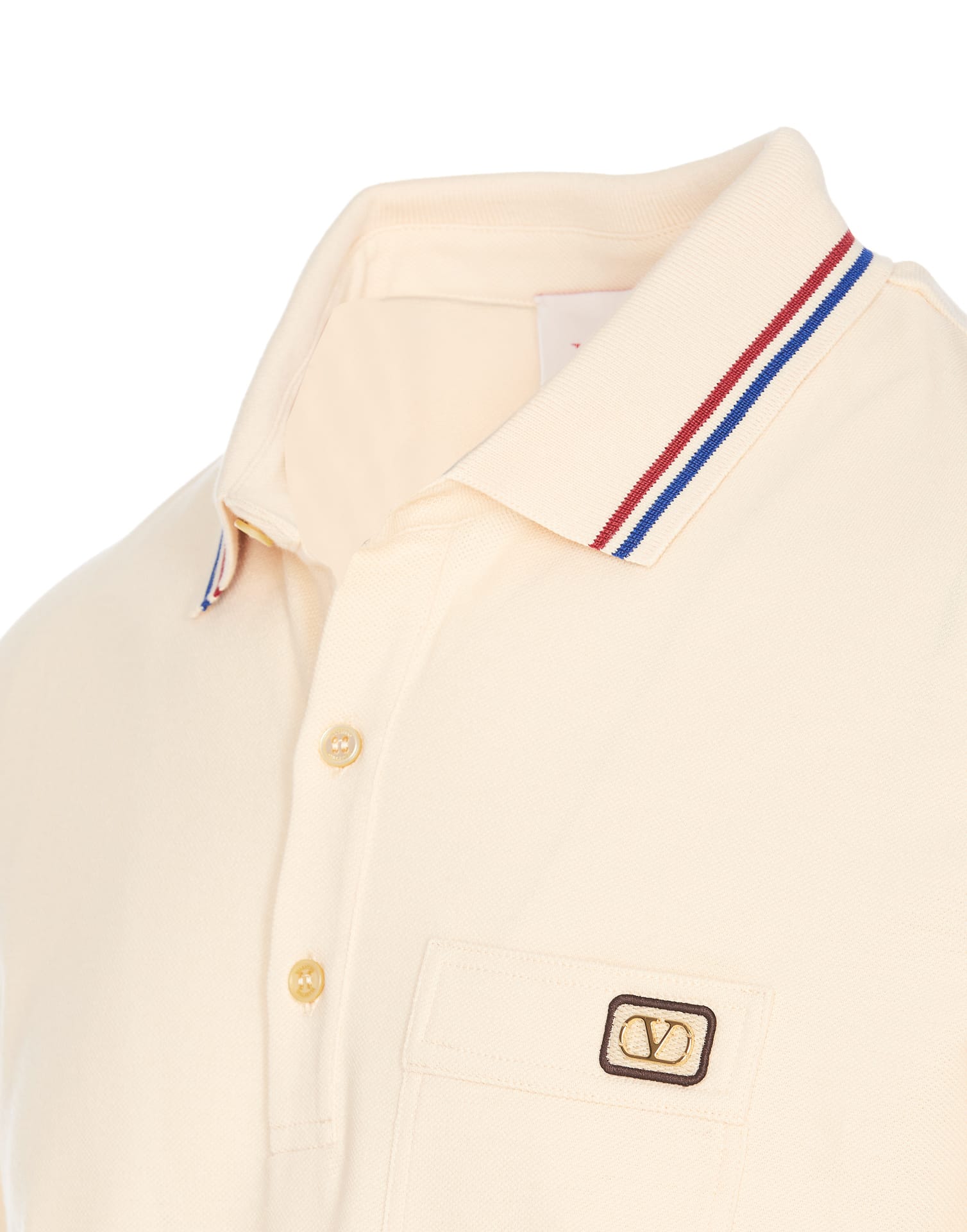 Shop Valentino Polo In White