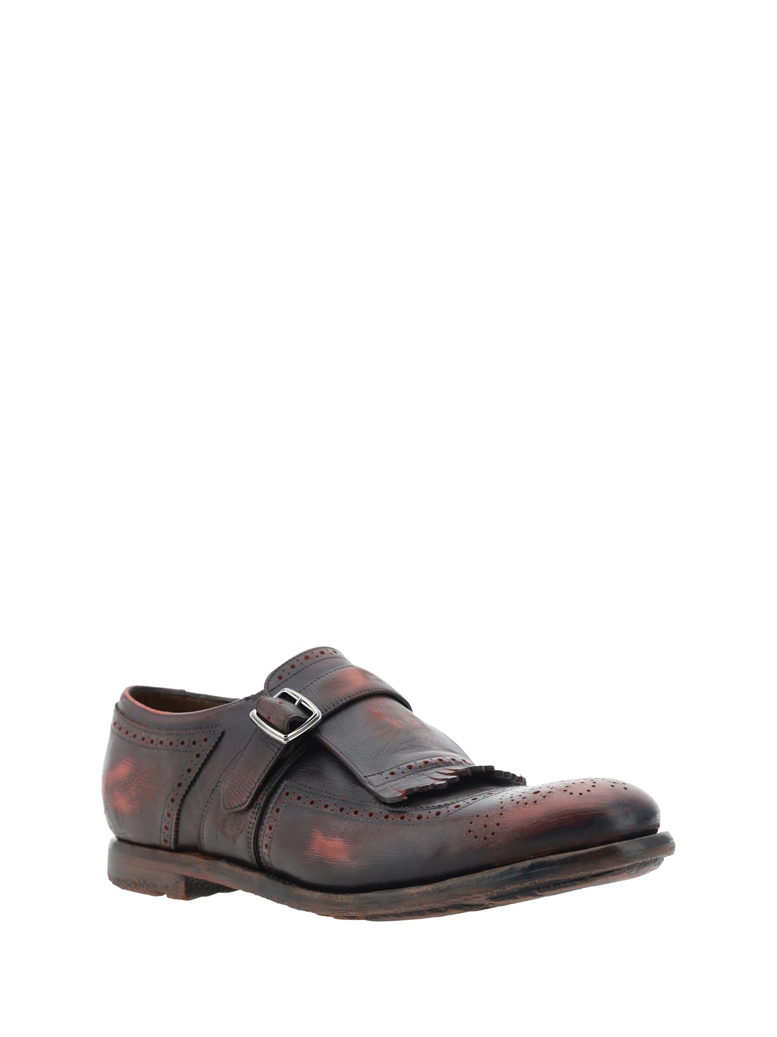 Shop Church's Shangai Loafers In Burgundy