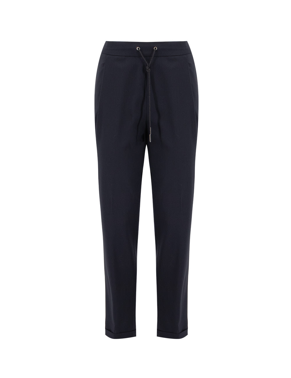 Fabiana Filippi Waist Tied Trousers In Dark Blue