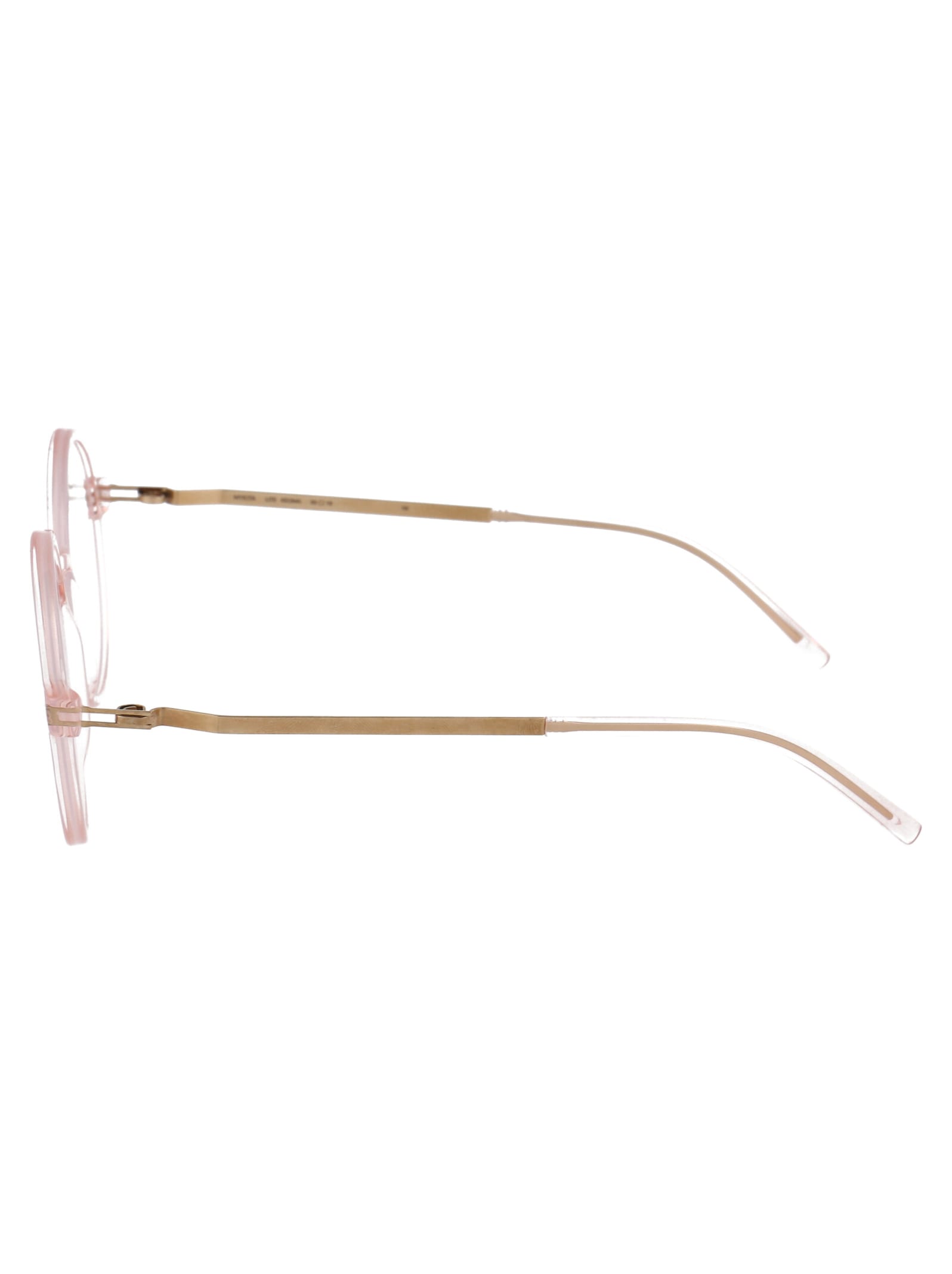 Shop Mykita Keoma Glasses In 940 C20-rose Water/champagne Gold Clear