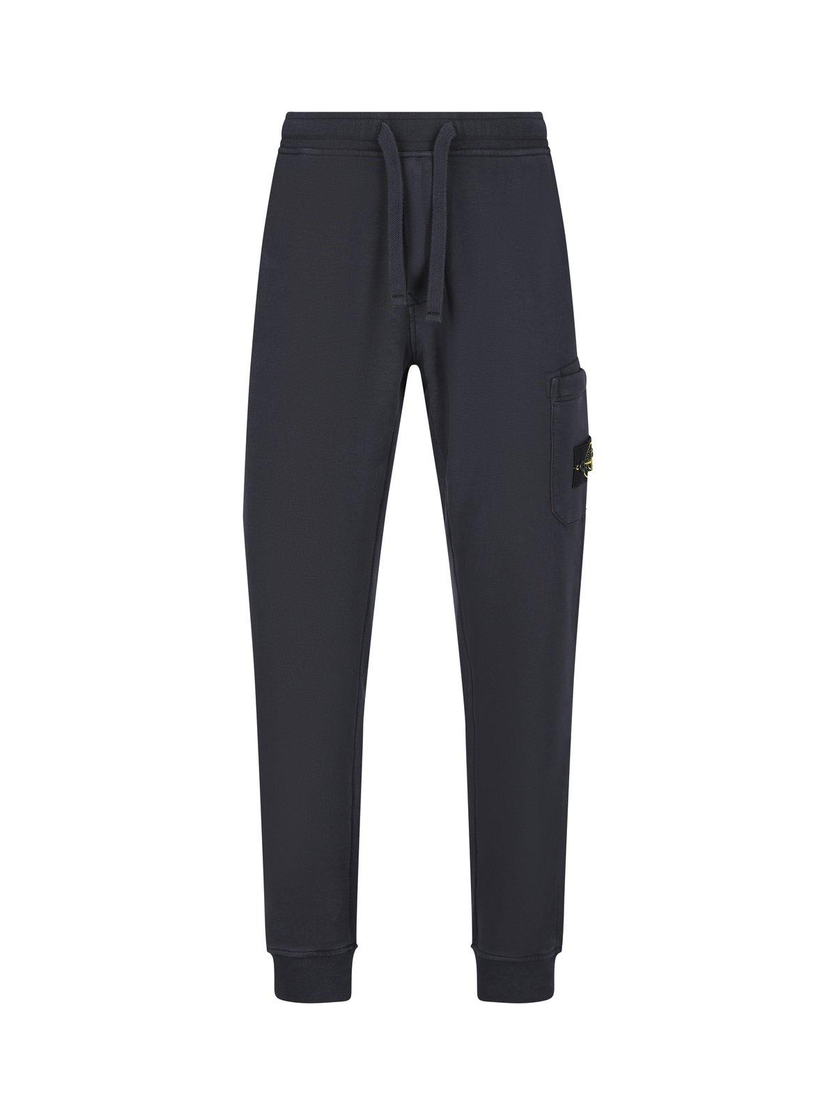 Shop Stone Island Compass Patch Track Pants In Multicolor