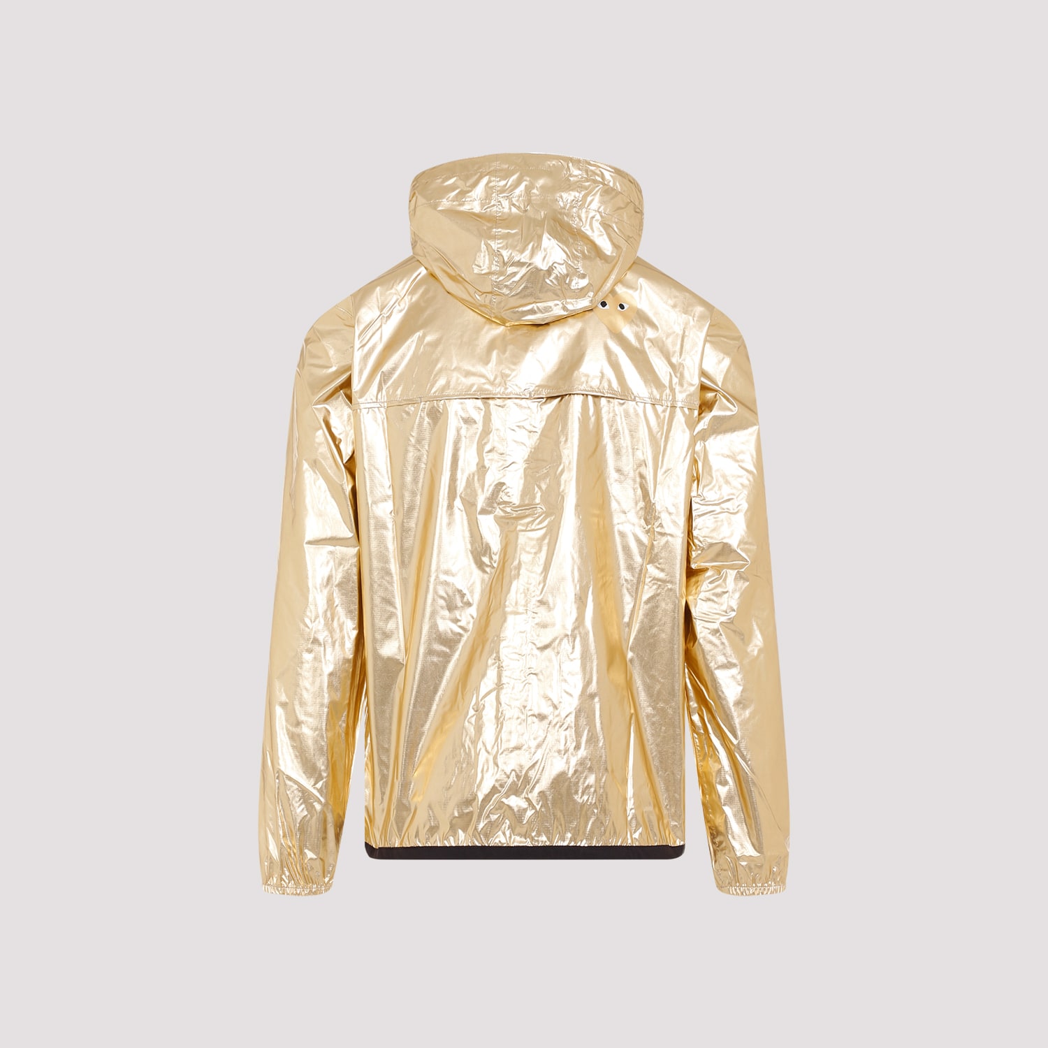 Shop Comme Des Garçons Play Nylon Jacket In Gold