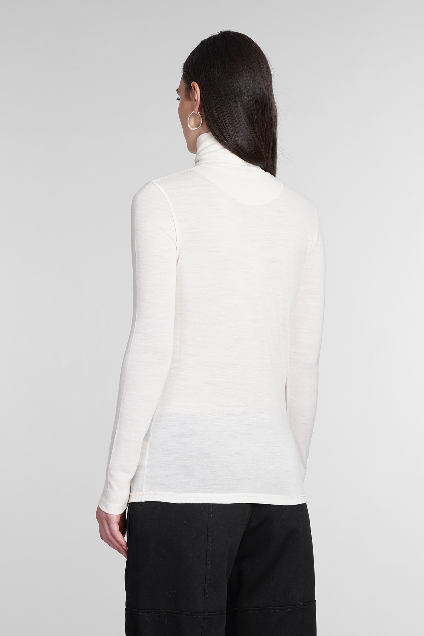 Jil Sander Knitwear In Beige Wool In 102