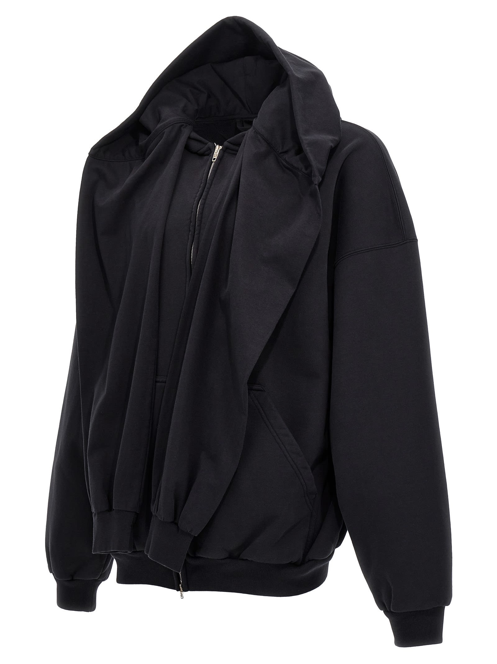 Shop Balenciaga Incognito Hoodie In Black