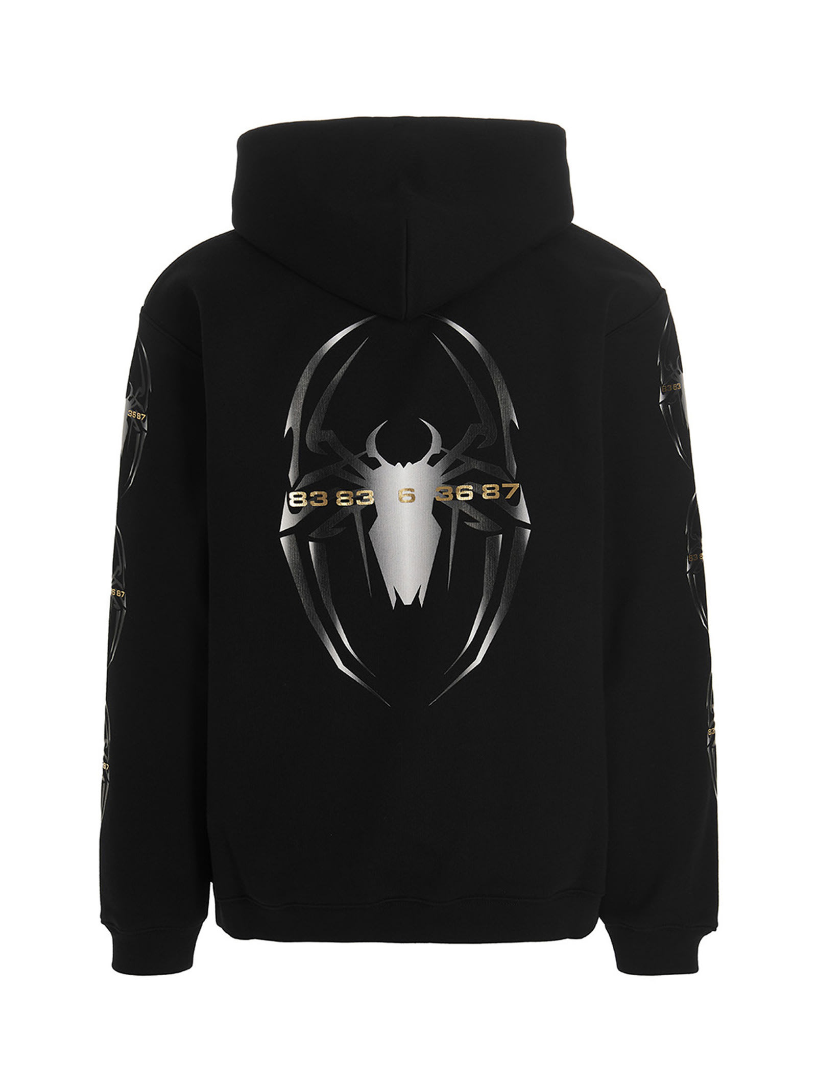 Shop Vtmnts Spider Hoodie In Black