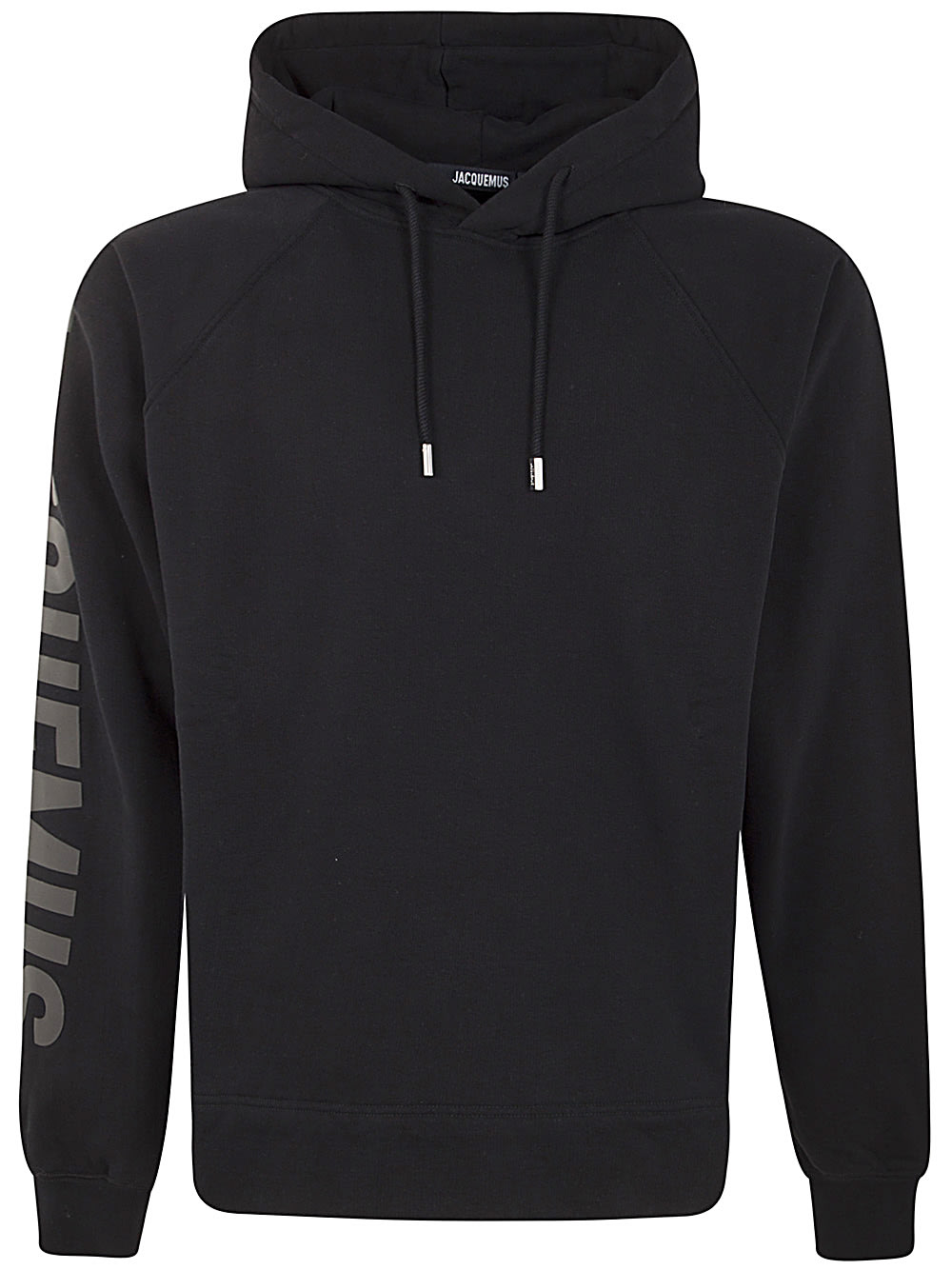 Shop Jacquemus Le Hoodie Typo In Black