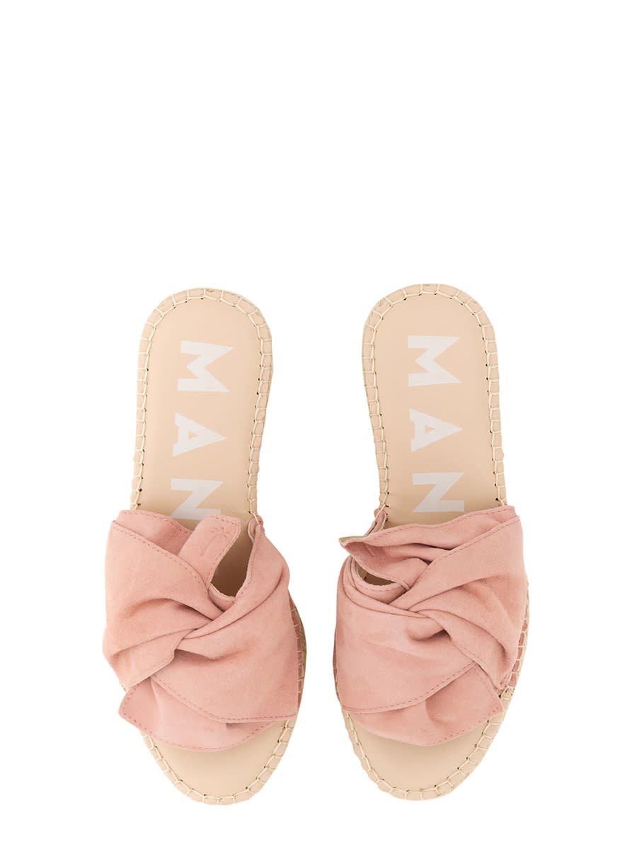 Shop Manebi Knot Sandal In Pink