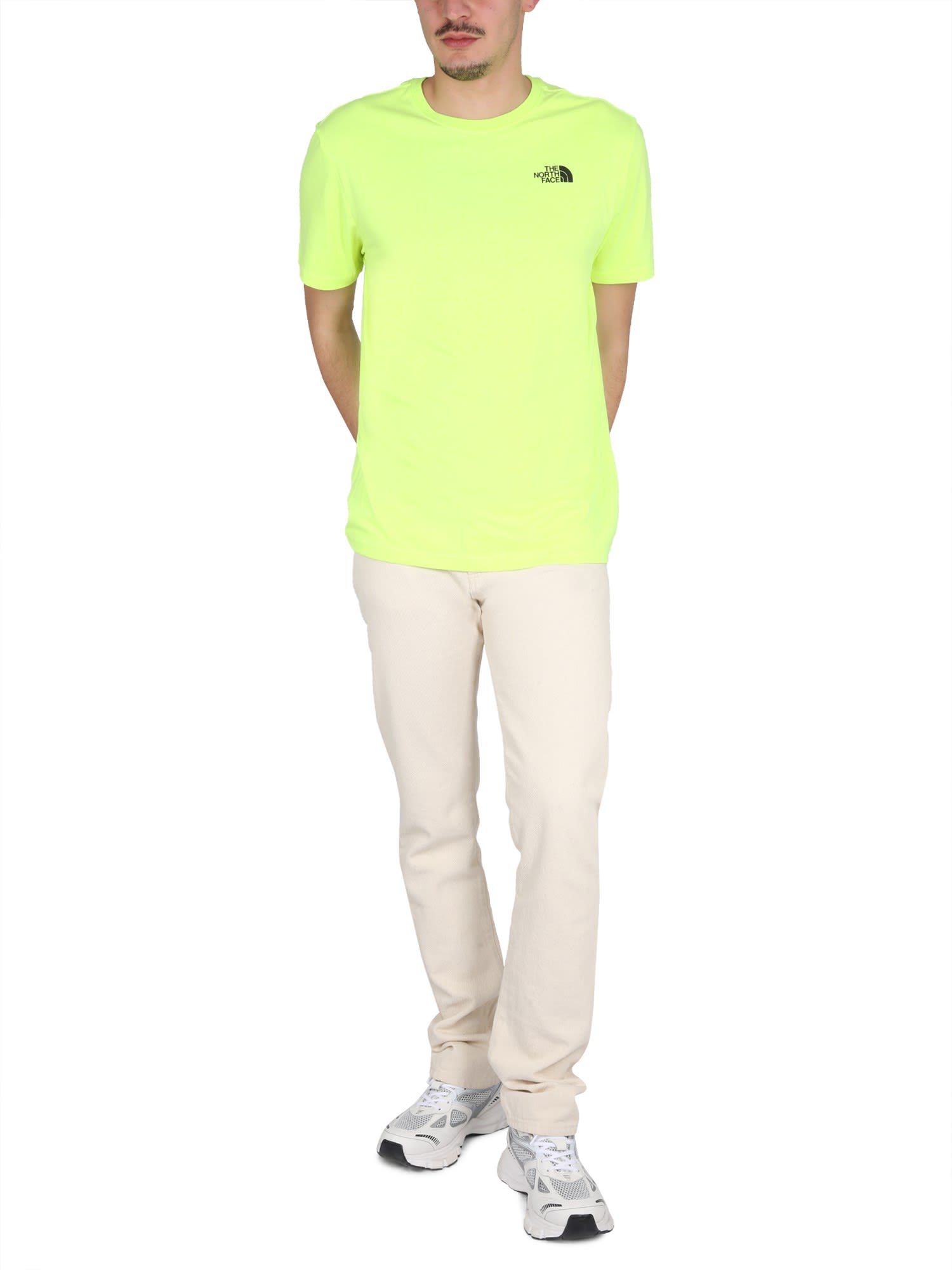 Shop The North Face Redbox Reaxion T-shirt In Yellow