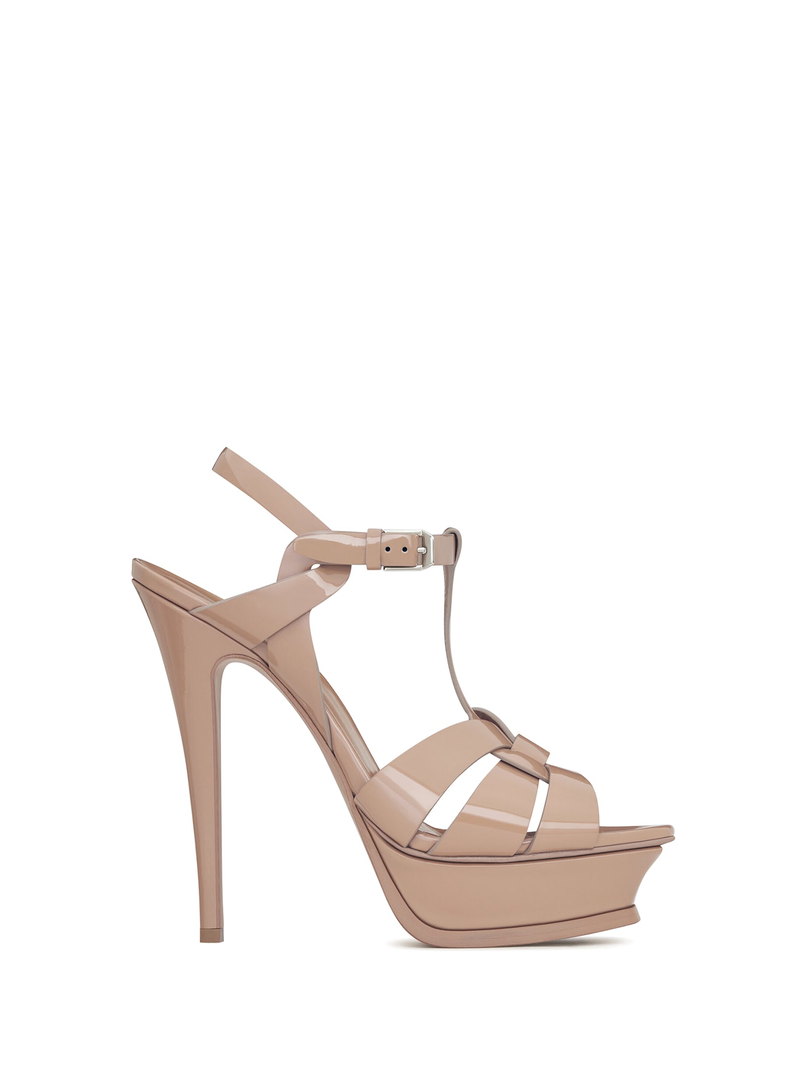 Saint Laurent High-heeled Shoe In Nude