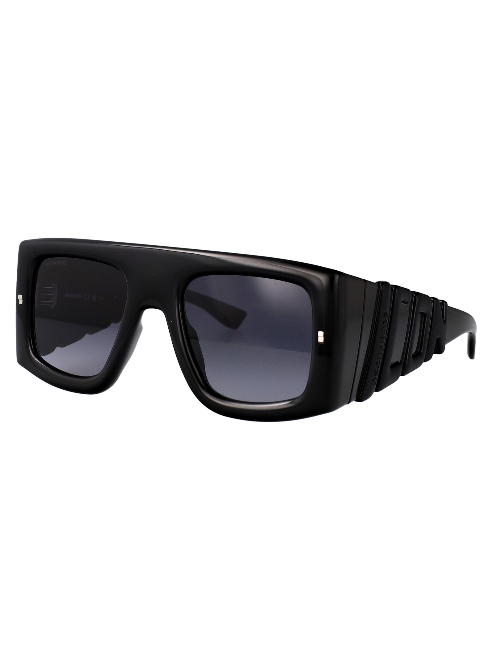 Dsquared2 Black Injectate Sunglasses In Black