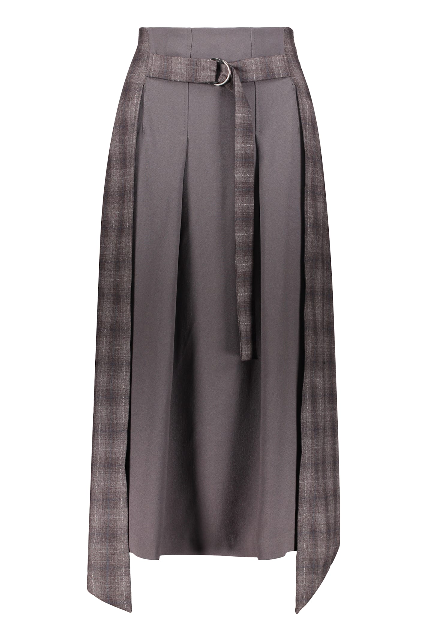 Pleated Asymmetrical Skirt