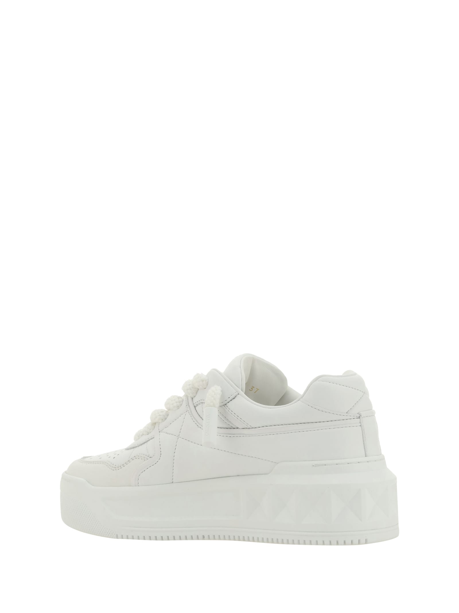 Shop Valentino Garavani One Stud Xl Sneakers In Bianco