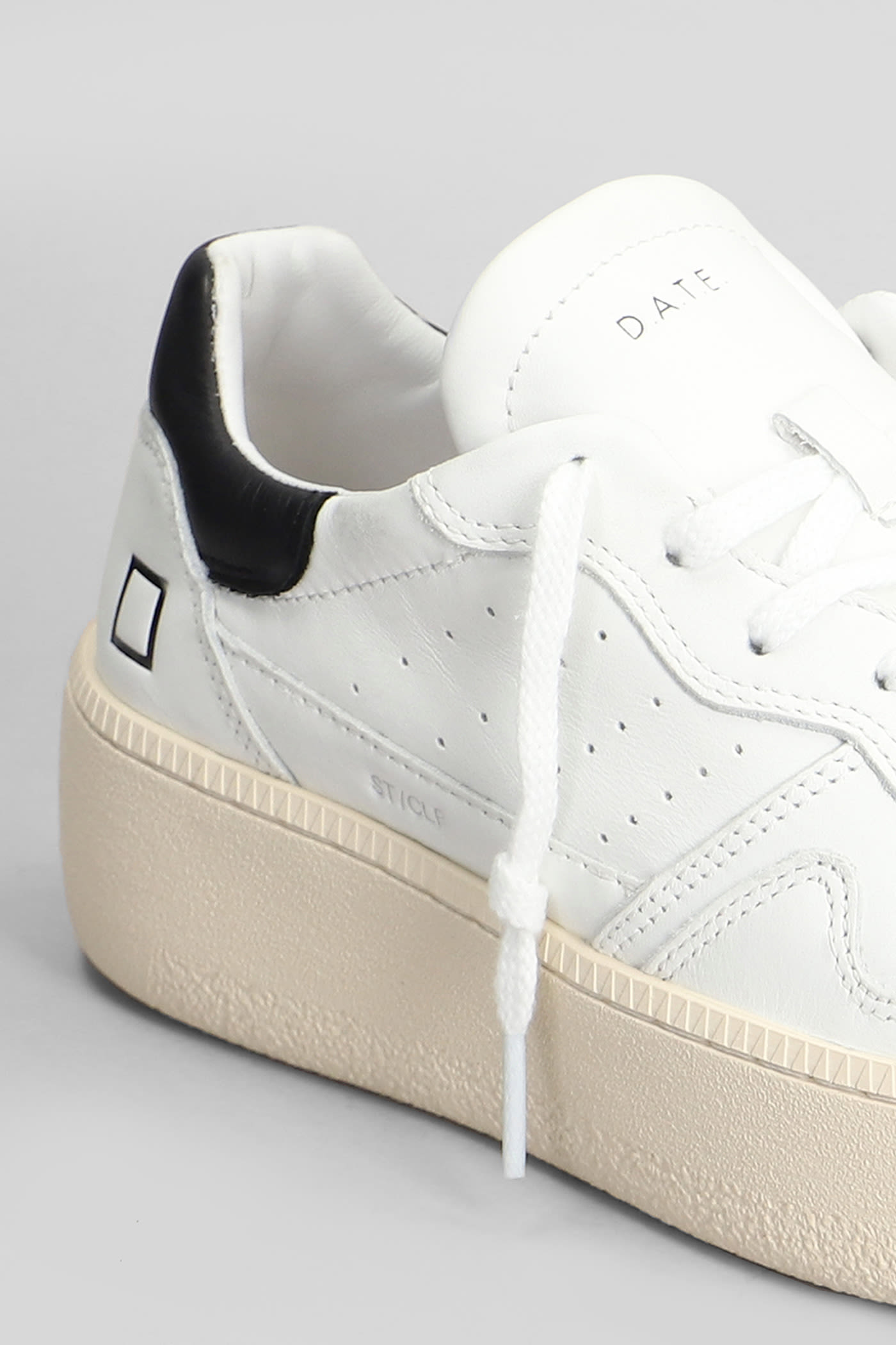 Shop Date Step Sneakers In White Leather