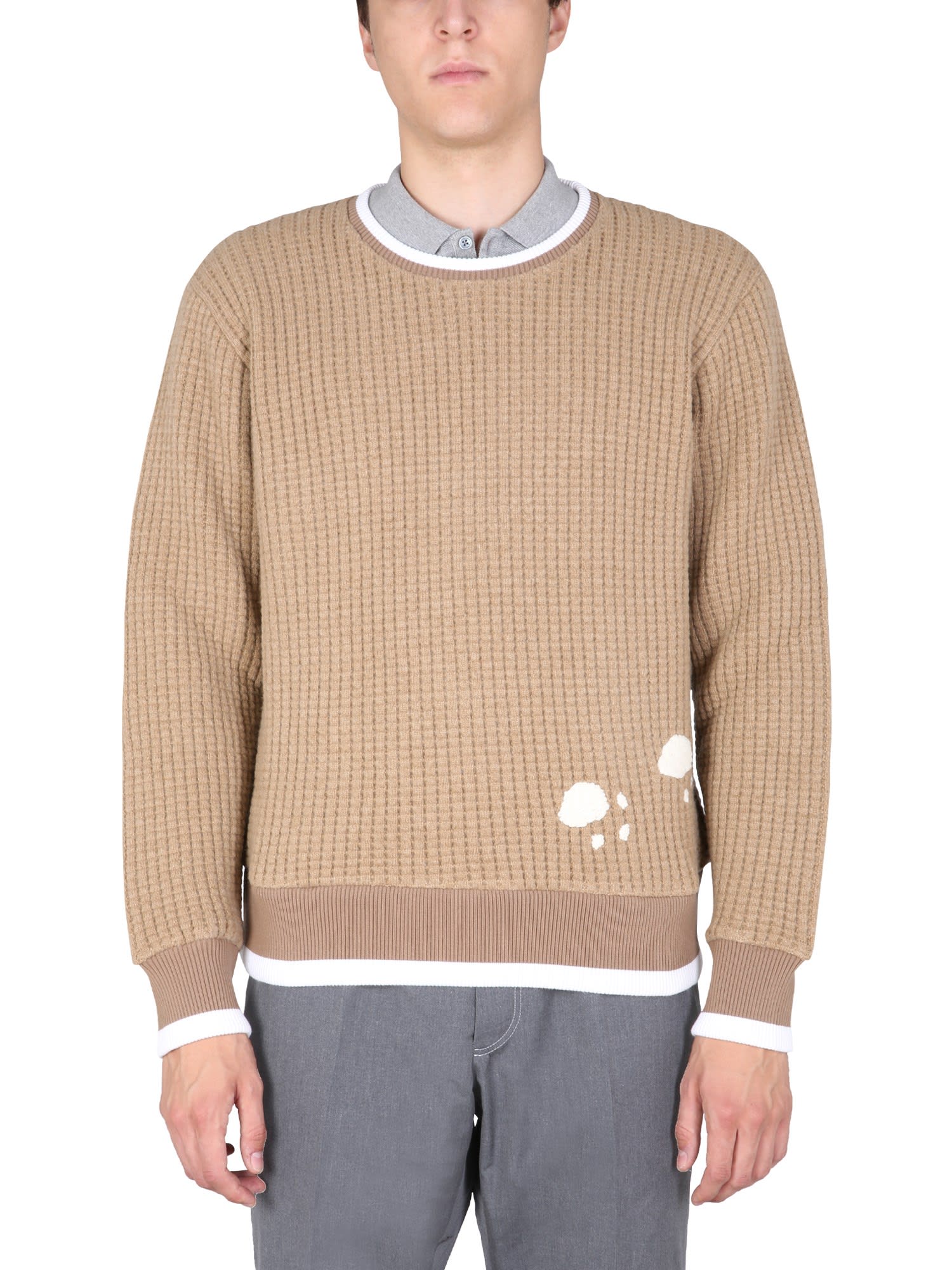 Thom Browne Sweatshirt With Embroidered Bear