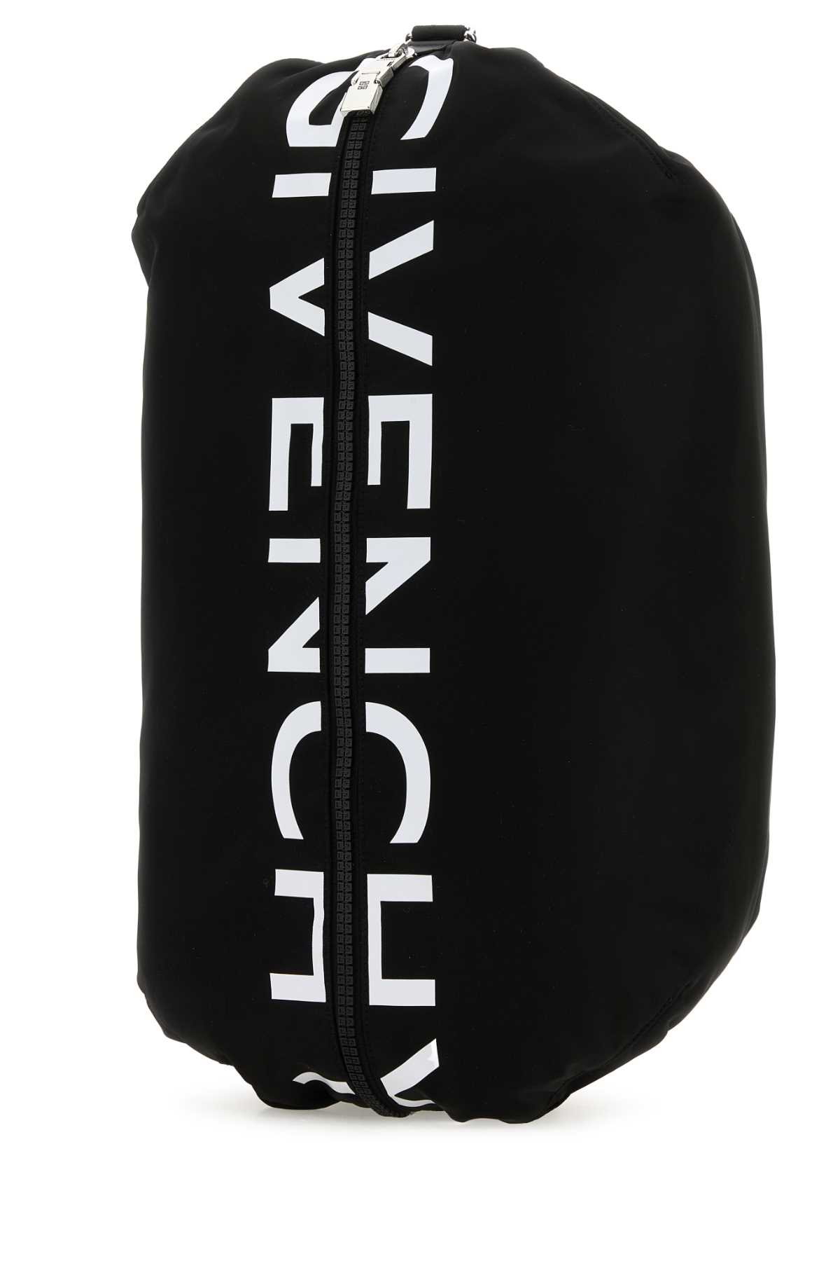Shop Givenchy Black Fabric G-zip Backpack In Blackwhite