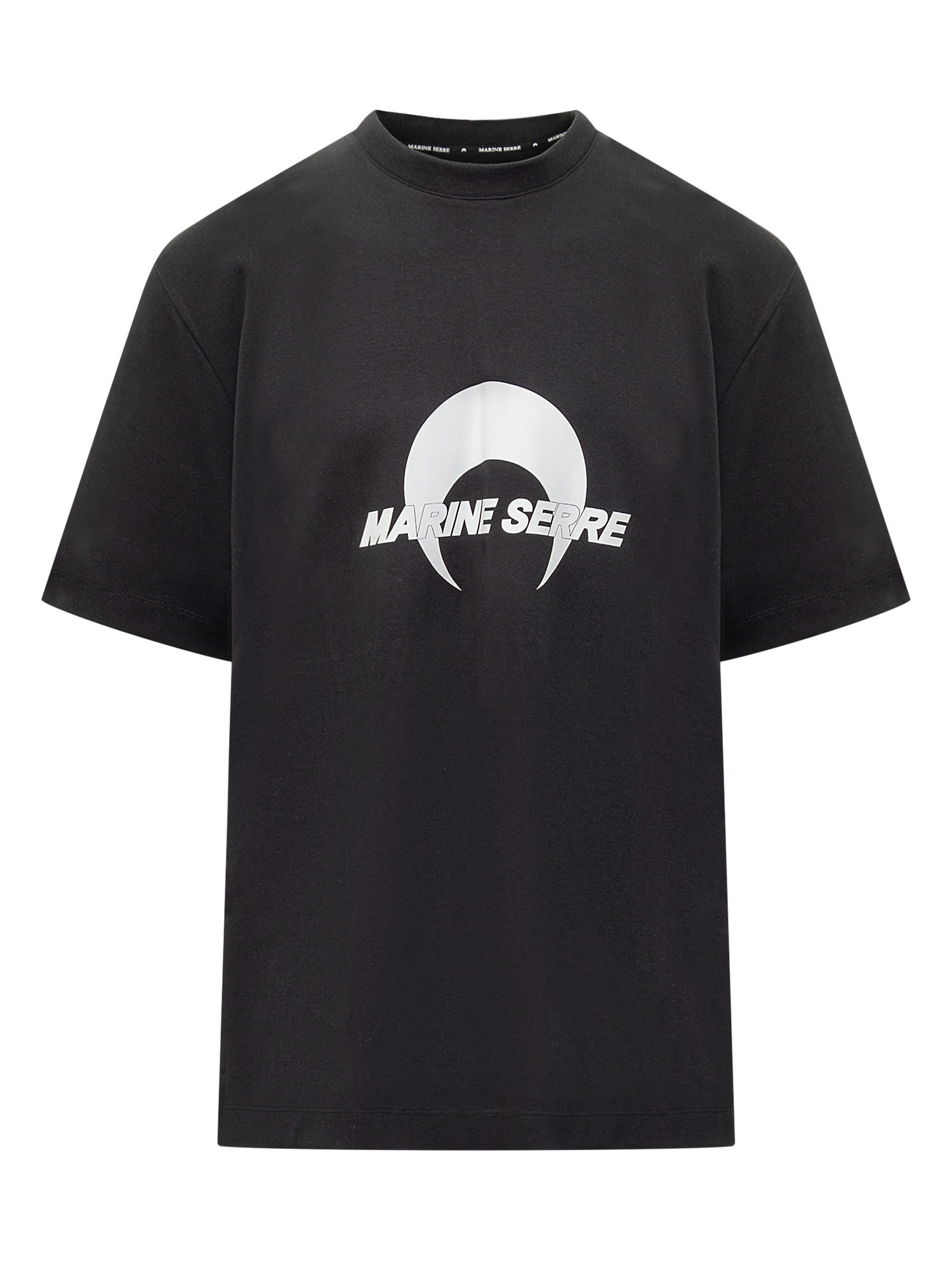 Shop Marine Serre T-shirt In Black