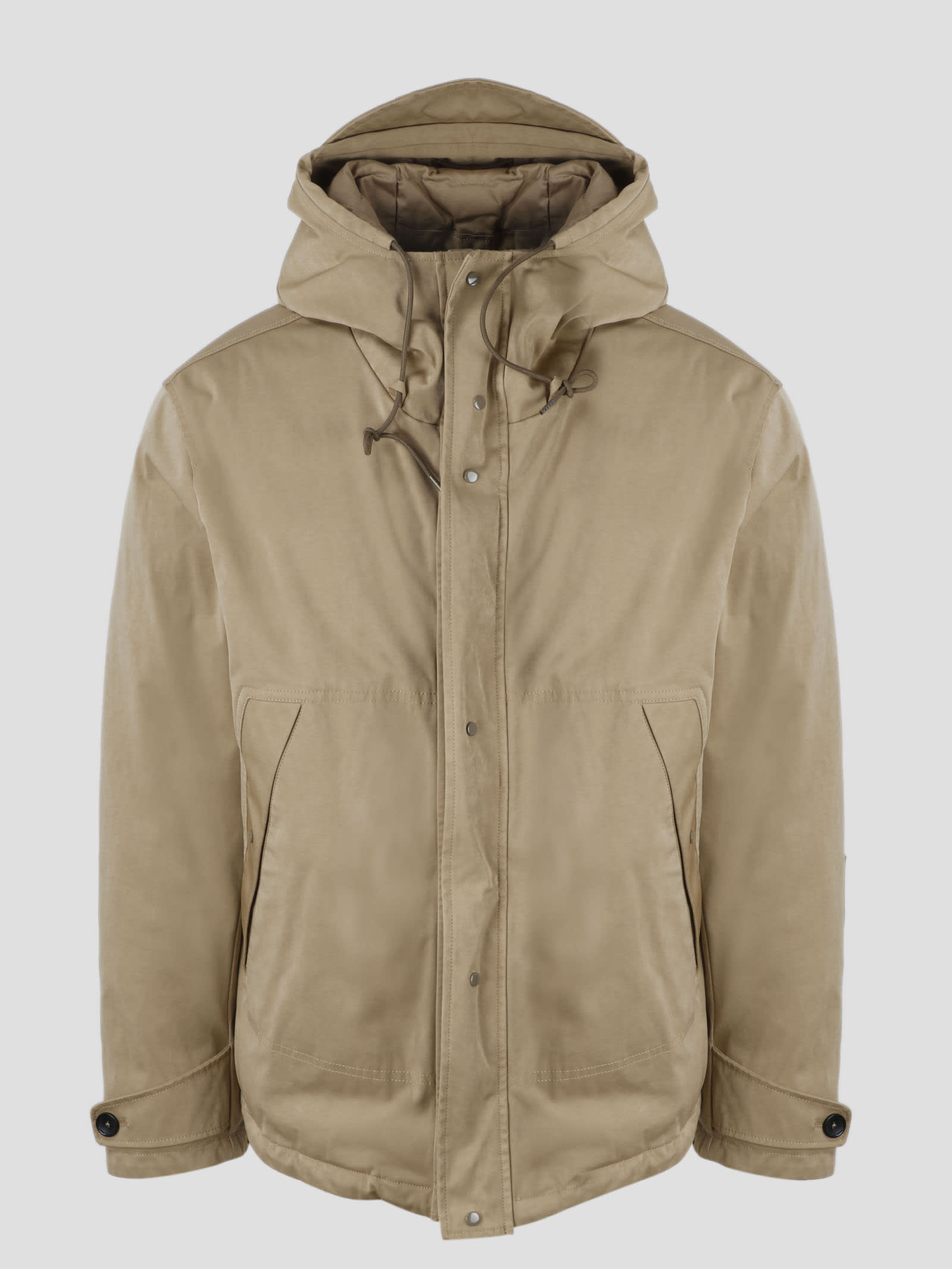 Ten C Windbluse Anorak Jacket In Brown