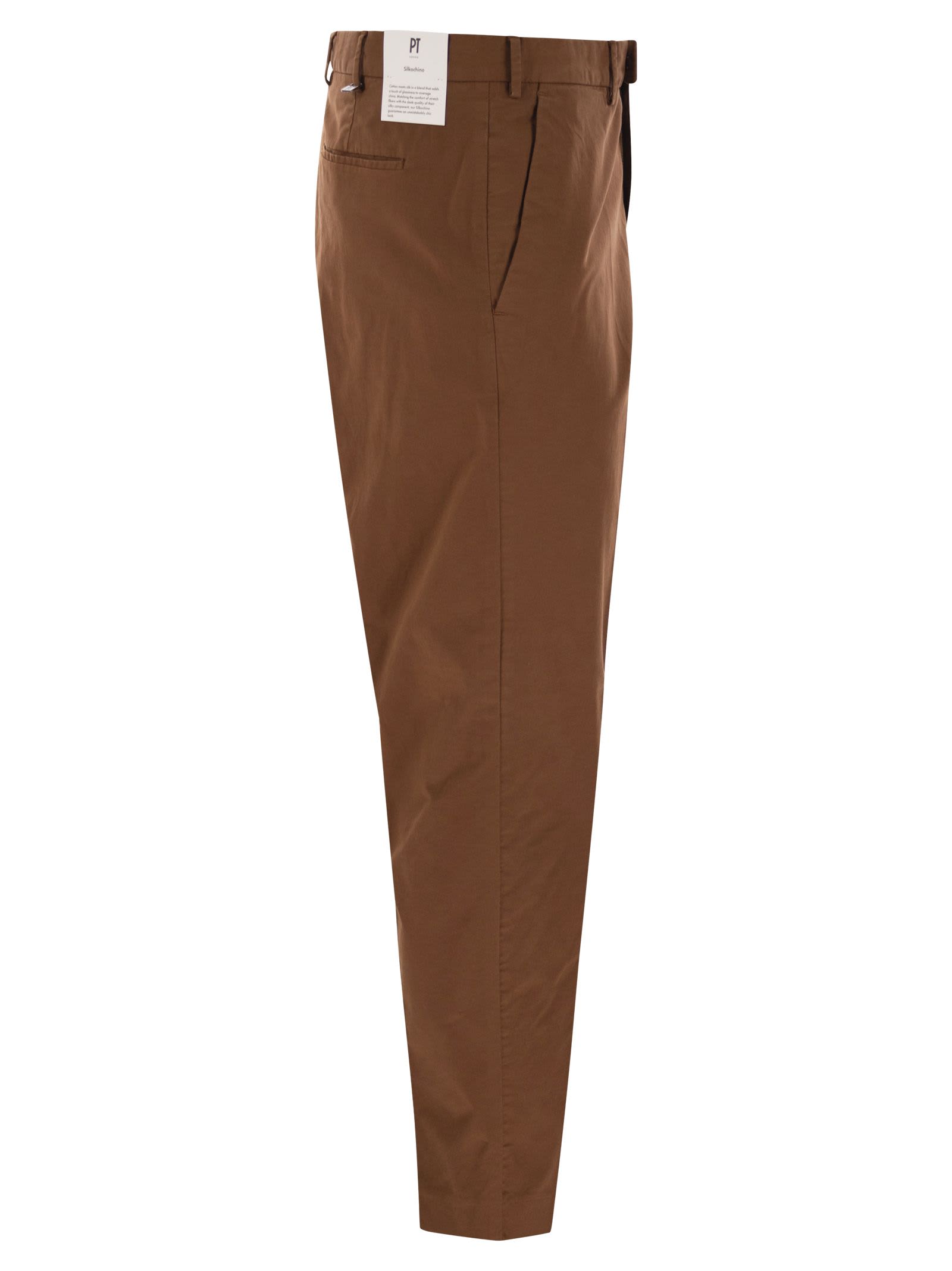 Brick Stretch Cotton Pant