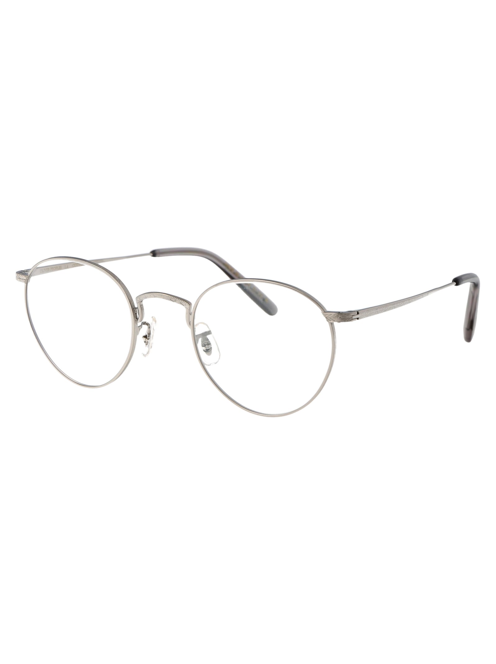 Shop Oliver Peoples Op-47 Glasses In 5036 Silver
