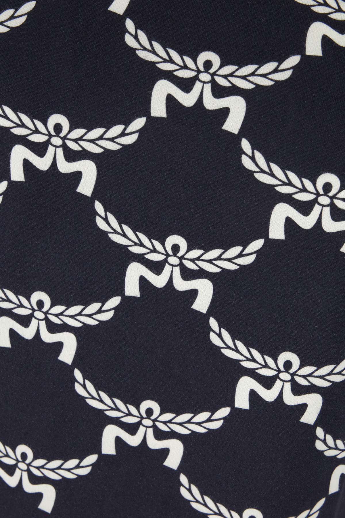 Shop Mcm Printed Cotton T-shirt In Navy Blaze