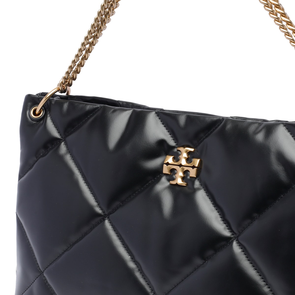 Shop Tory Burch Kira Diamond Quilted Shoulder Bag In Black