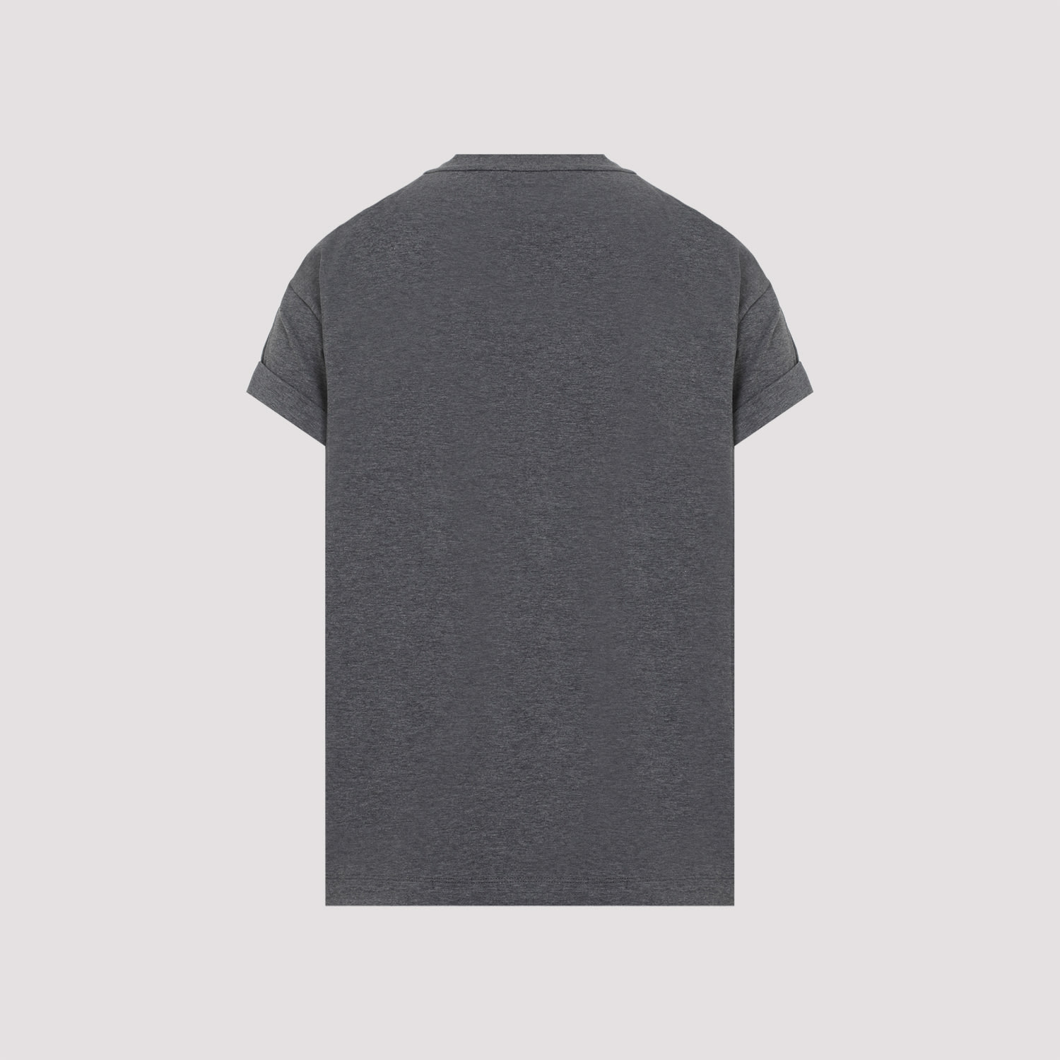 Shop Brunello Cucinelli Brunello Cuccinelli Tab Pocket Cotton T-shirt In Grigio Scuro