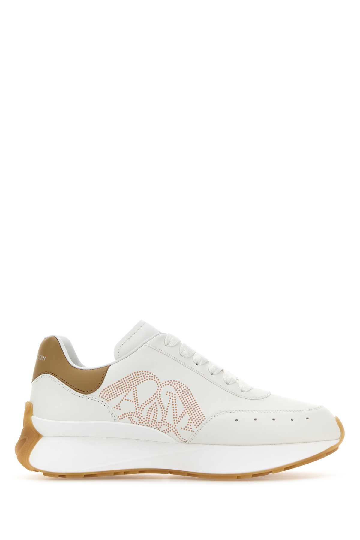 White Leather Sprint Runner Sneakers
