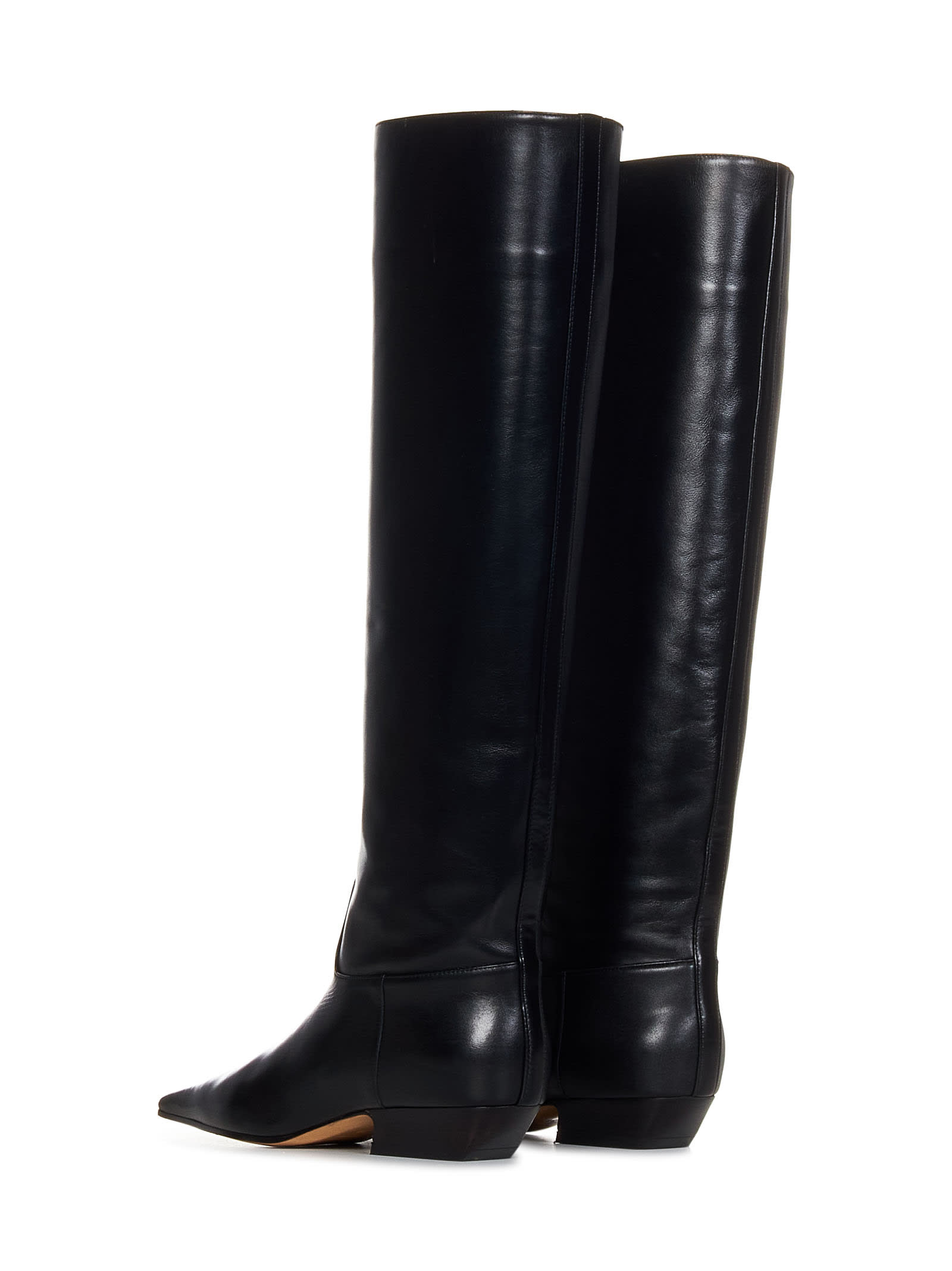 Khaite Marfa Leather Over-the-knee Boots In Black | ModeSens