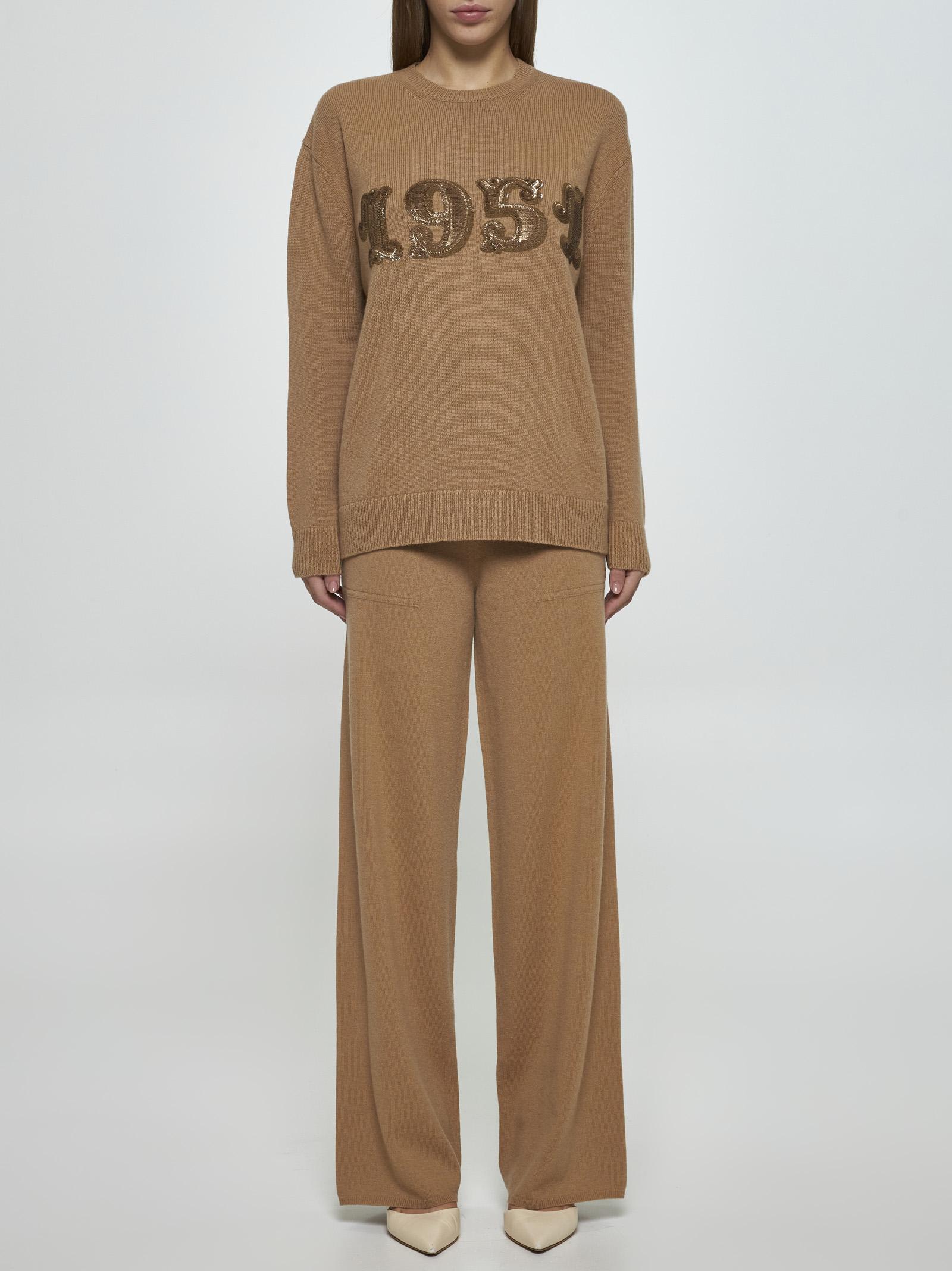 Shop Max Mara Plata Wool And Cashmere Sweater In Camel