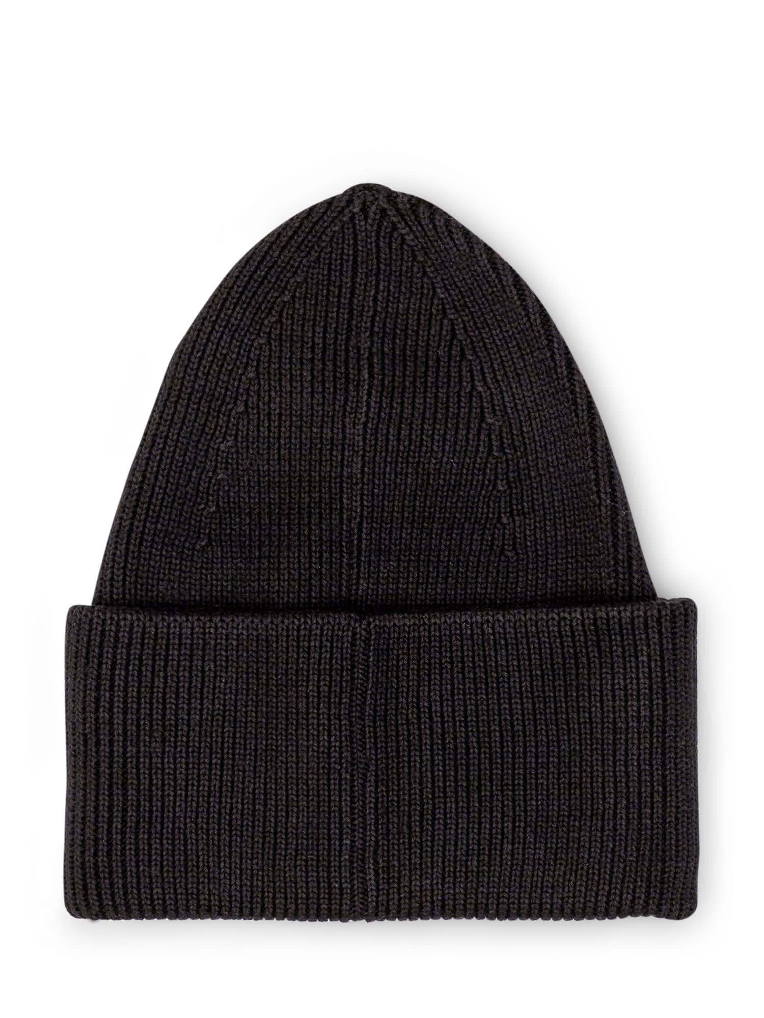 Off-white Logo Wool Beanie In Black