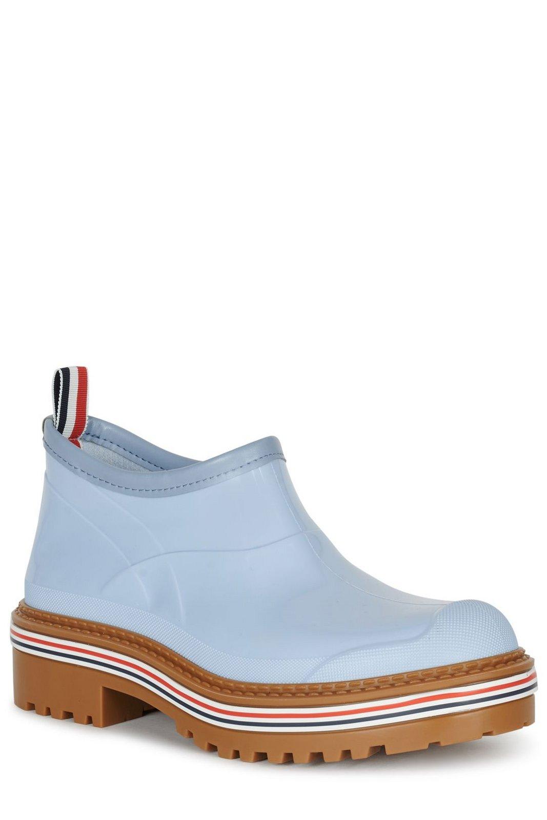 Shop Thom Browne Round Toe Slip-on Boots