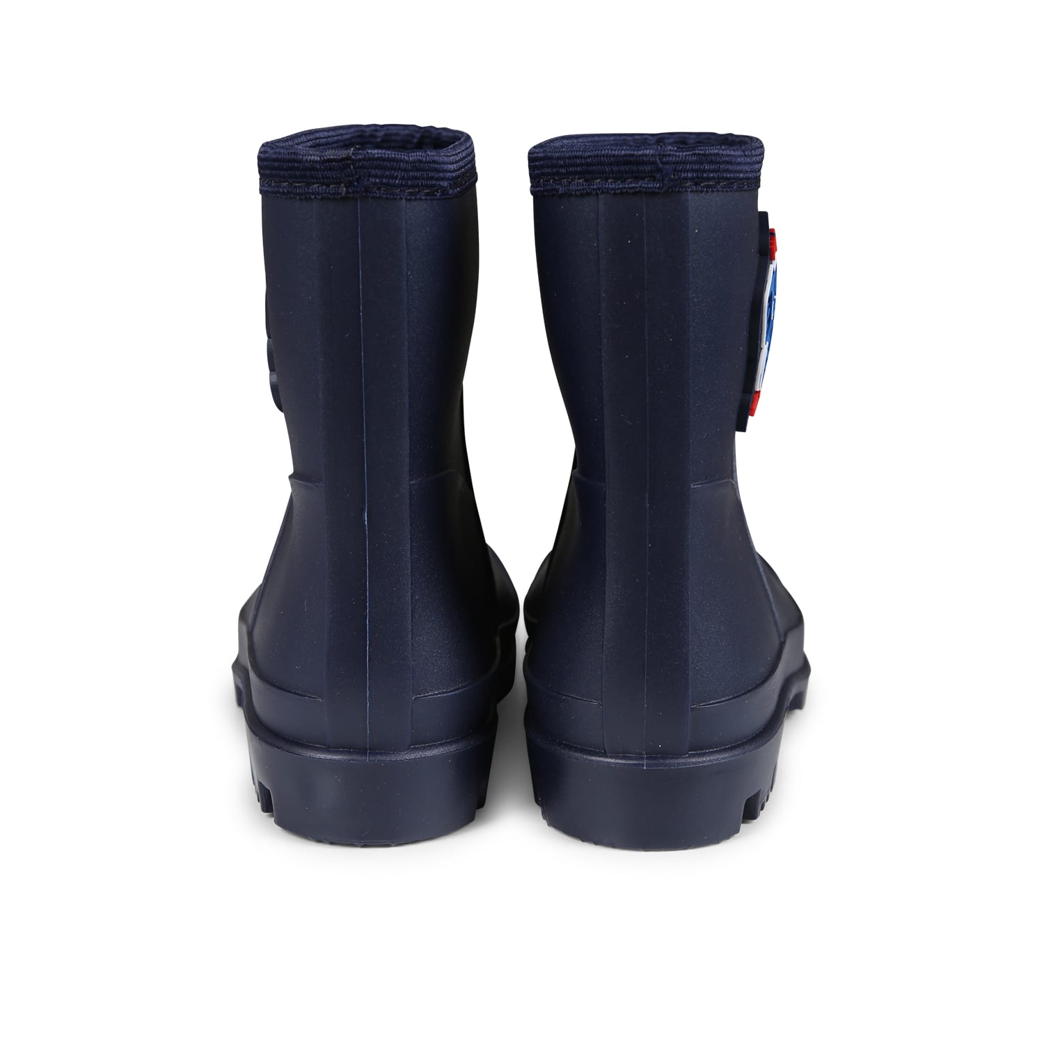 Shop Kenzo Blue Rain Boots For Kids With Elephant And Logo