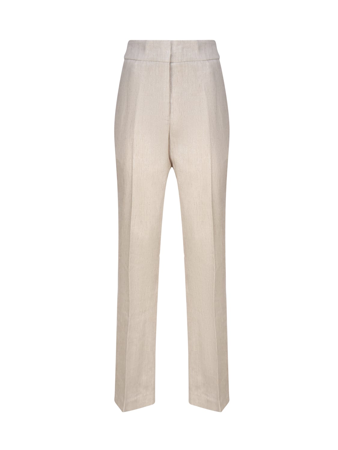 Linen Blend Tailored Pants